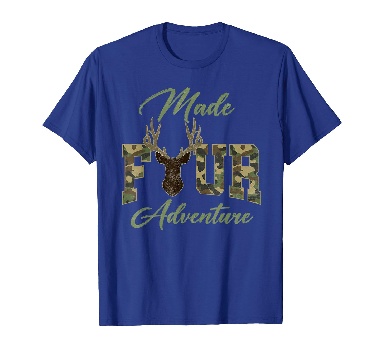 Made Four Adventure Deer Hunting 4th Birthday Hunter T-Shirt