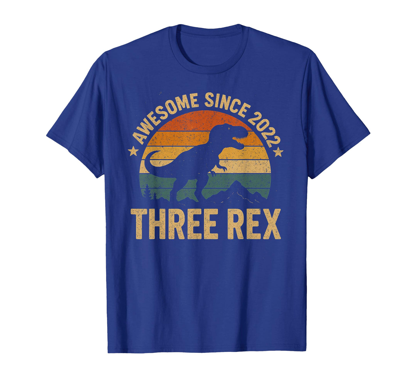 Third Dinosaur Three Rex 3rd Birthday 3 Year Old Boys T-Shirt