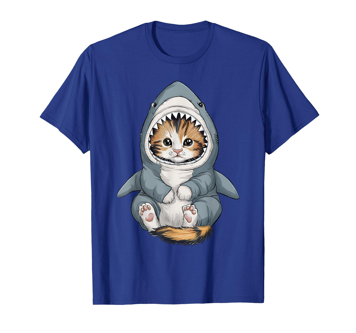 Cute Kitten in a Shark Costume Kitty My Cat is a Shark T-Shirt
