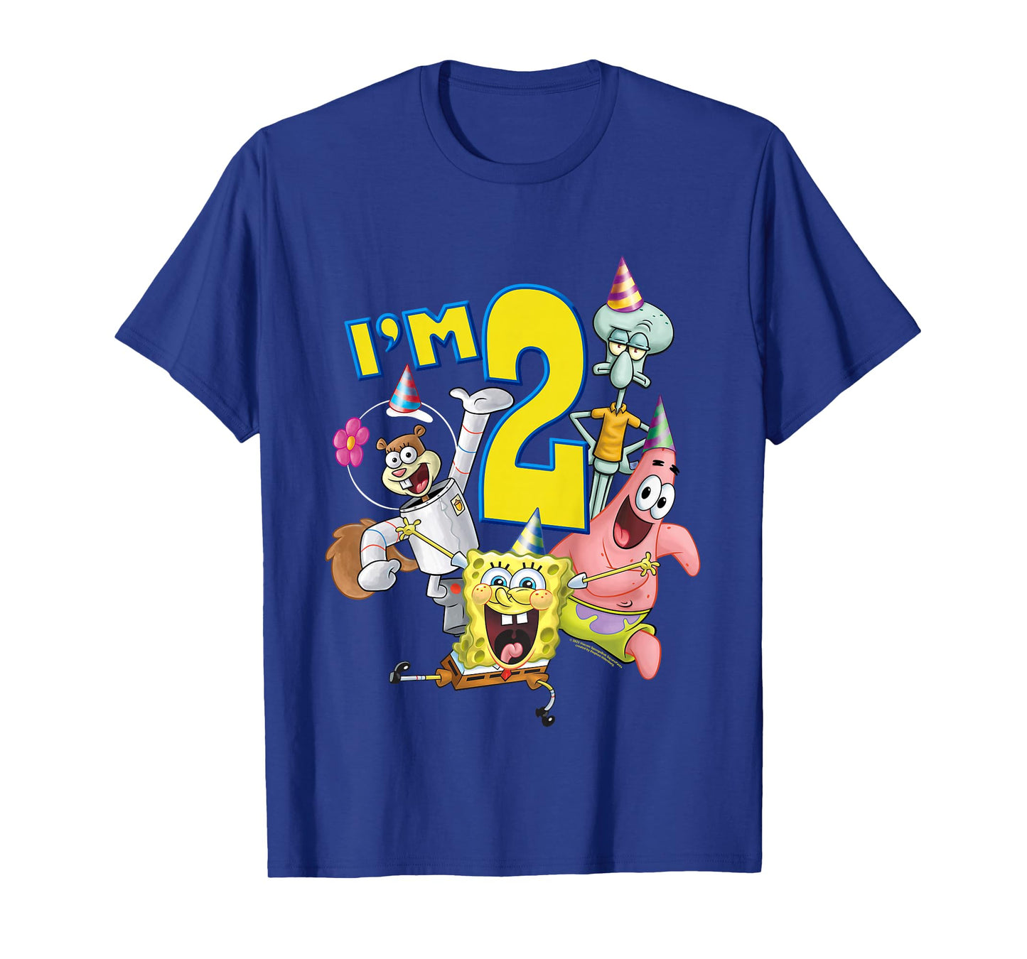 Kids SpongeBob SquarePants 2nd Birthday Today I'm 2 T-Shirt