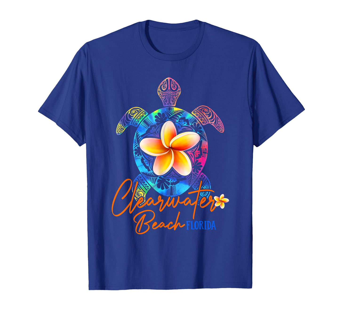 Clearwater Beach Florida Tie Dye Sea Turtle Vacation 2025 T-Shirt for Men Women Girls Kids