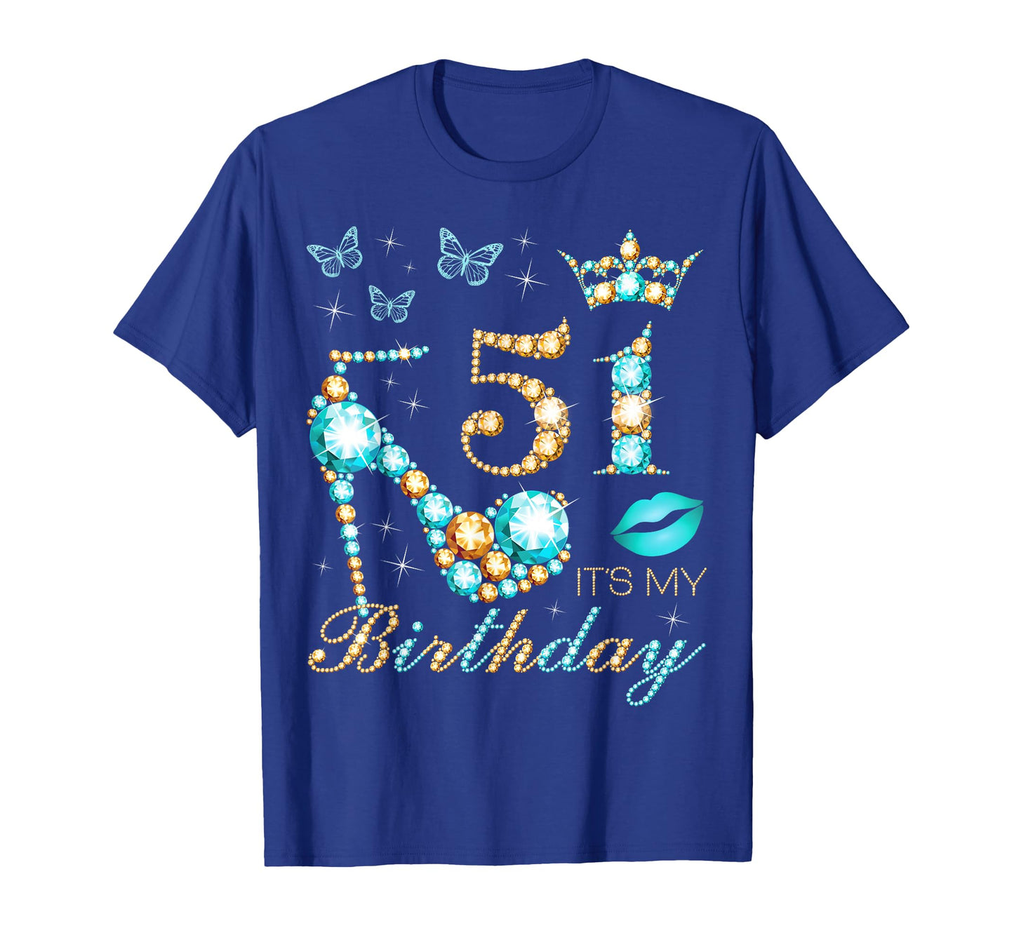 51st It's My Birthday, 51 Years Old, 51st Birthday Queen T-Shirt