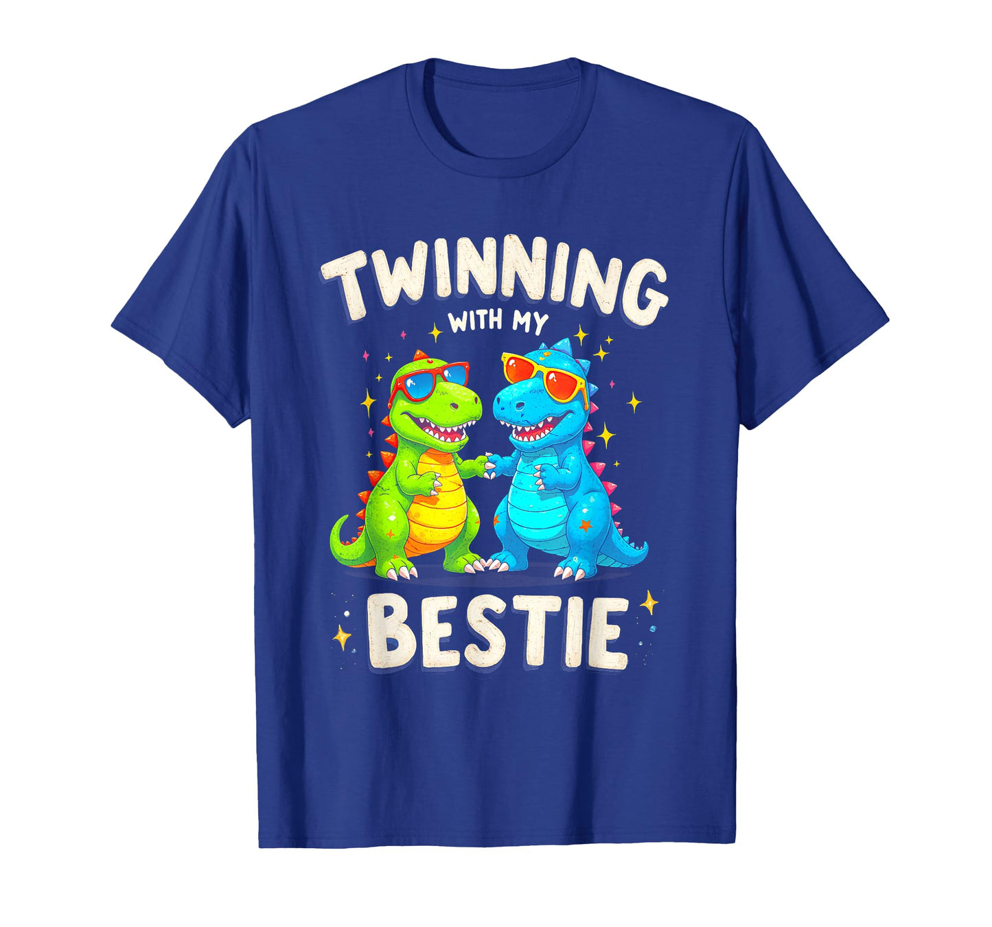 Twinning With My Bestie T-Rex Dinosaur Twin Day Spirit Week T-Shirt