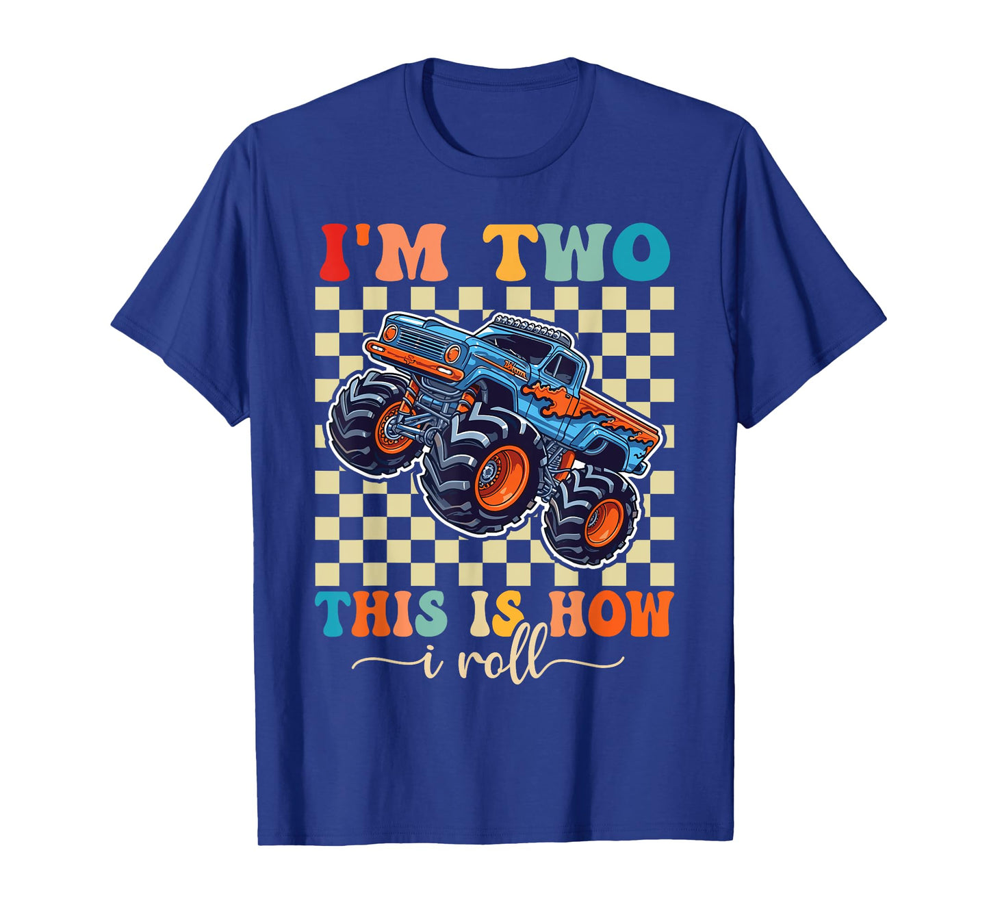 2nd Birthday Monster Truck 2 Year Old Boys Monster Truck T-Shirt