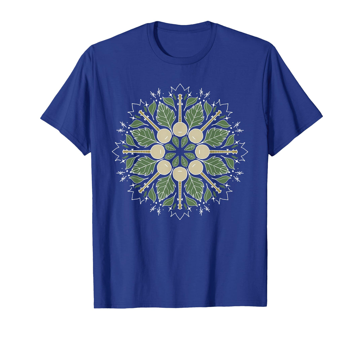 Banjo Mandala Bluegrass, Mindfulness & Nature Graphic T-Shirt