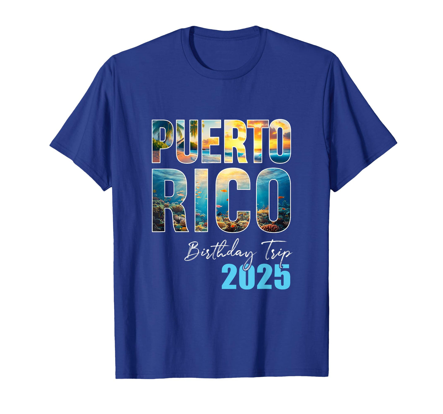 Puerto Rico Birthday Trip 2025 Cruise T-Shirt - Unisex-Adults/Kids - Black - Small - Short Sleeve - Crew Neck - T-Shirt - Cruise-Themed