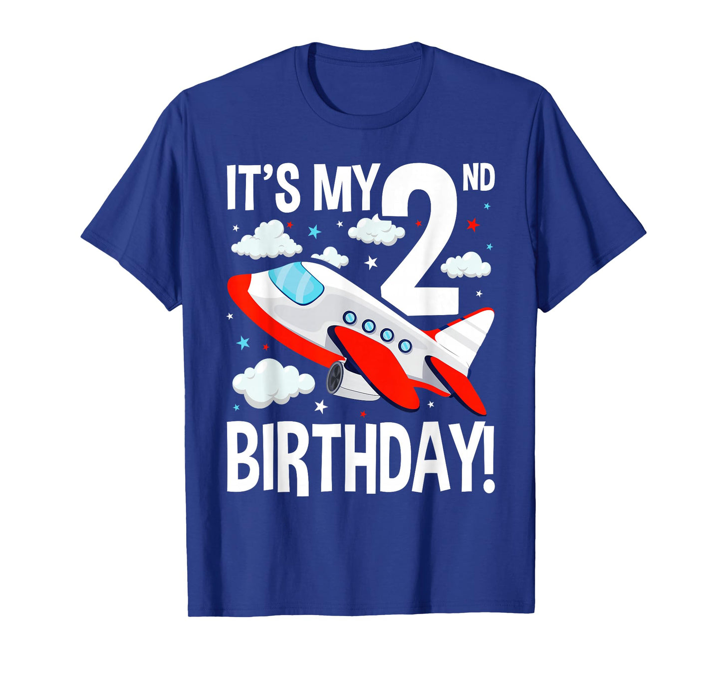Kids 2nd Birthday Airplane Theme Party Outfit Toddler T-Shirt