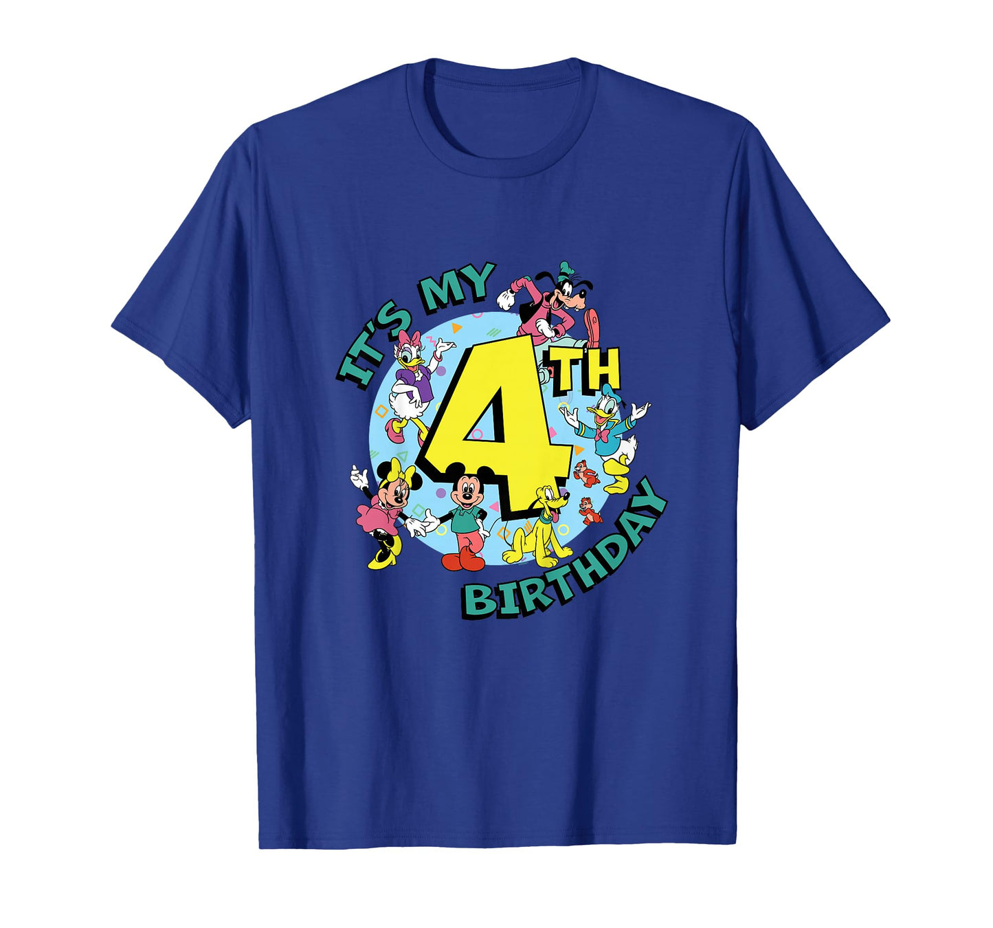 Disney Mickey and Friends It’s My Fourth 4th Birthday T-Shirt