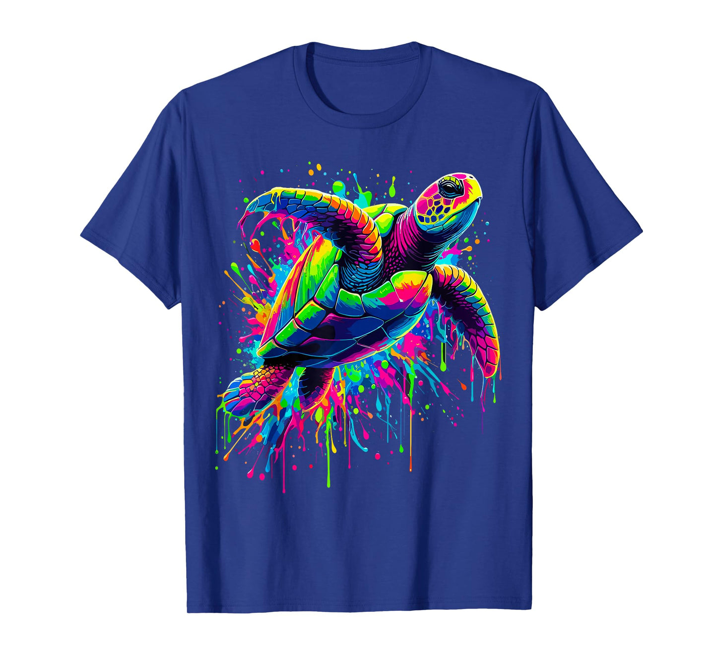 Turtle Splash Beach Ocean Wildlife Turtle Animal T-Shirt