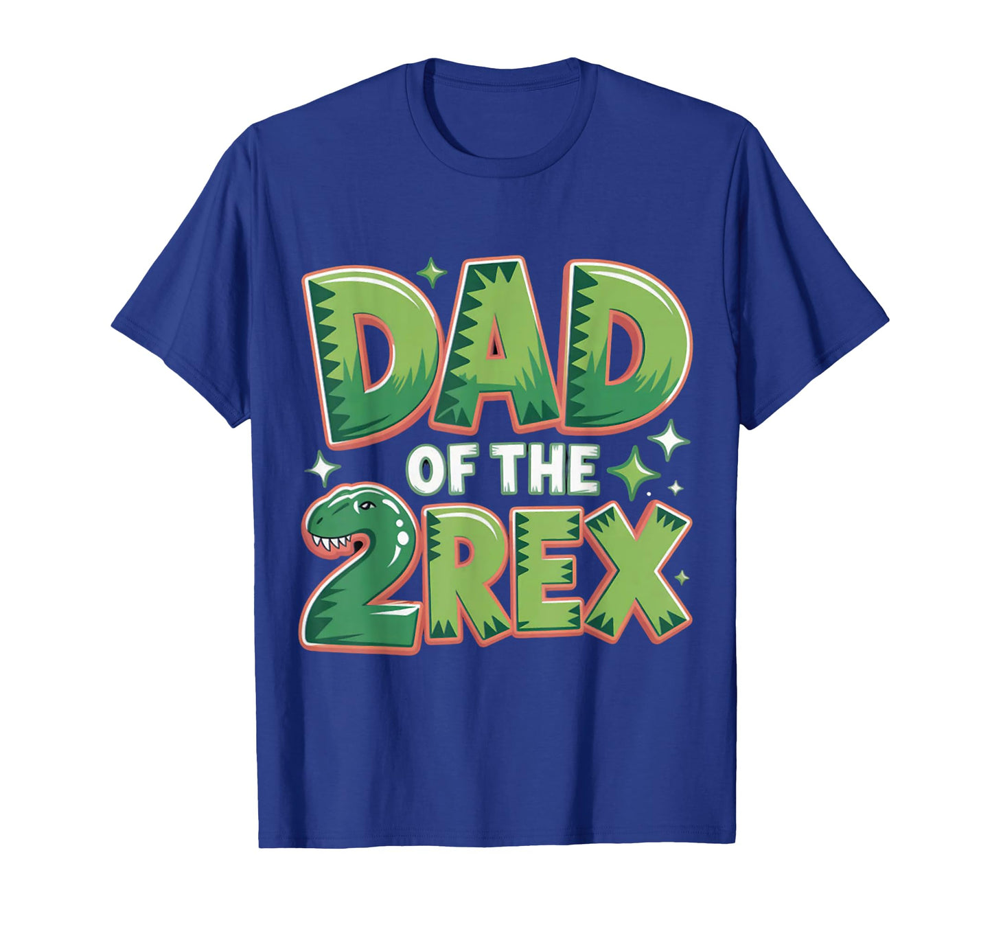 Dad of The Two Rex Birthday Dinosaur Family Matching T-Shirt