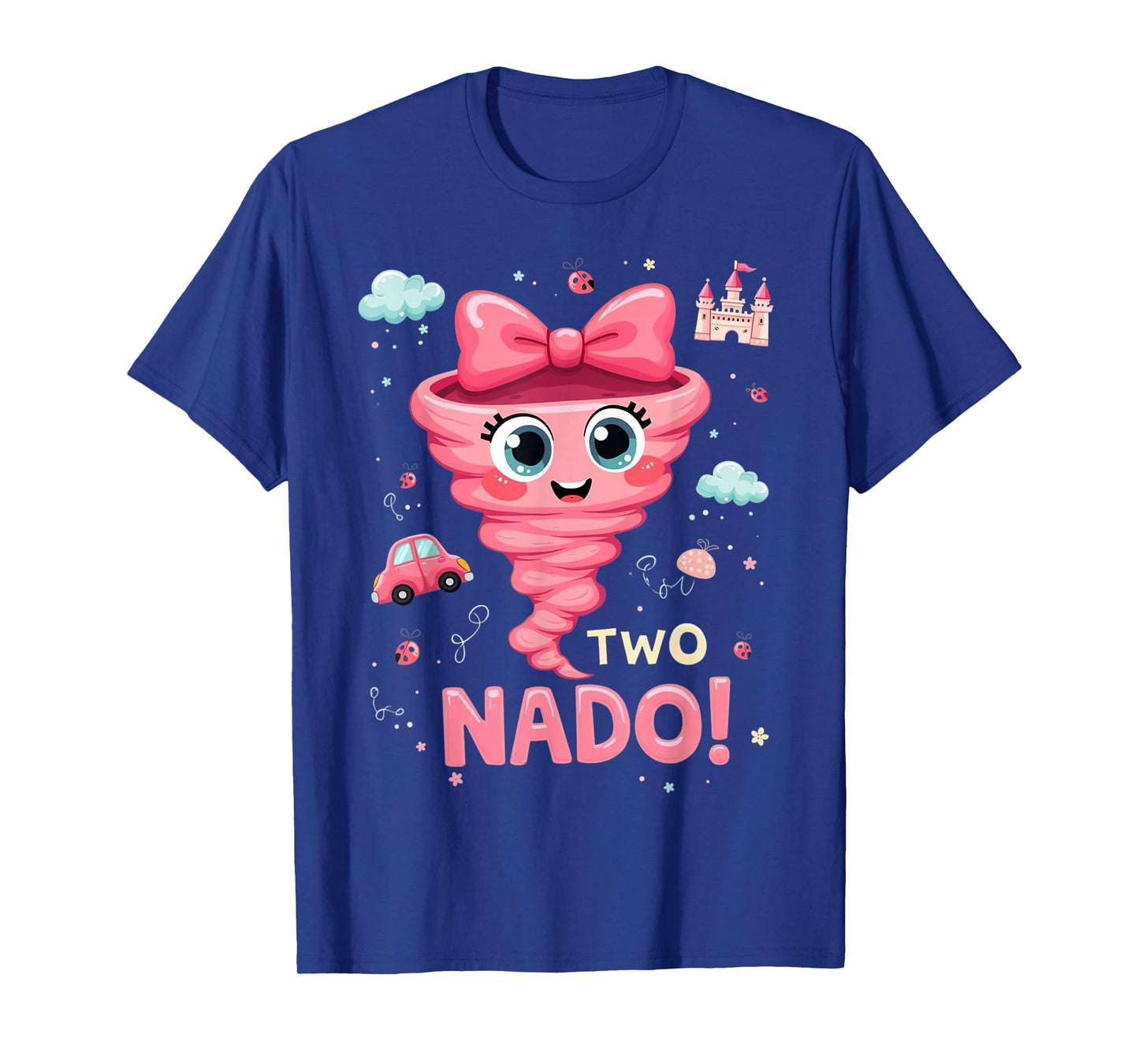 Tornado Two-Nado 2nd Birthday Party for 2 Years Old Girls T-Shirt