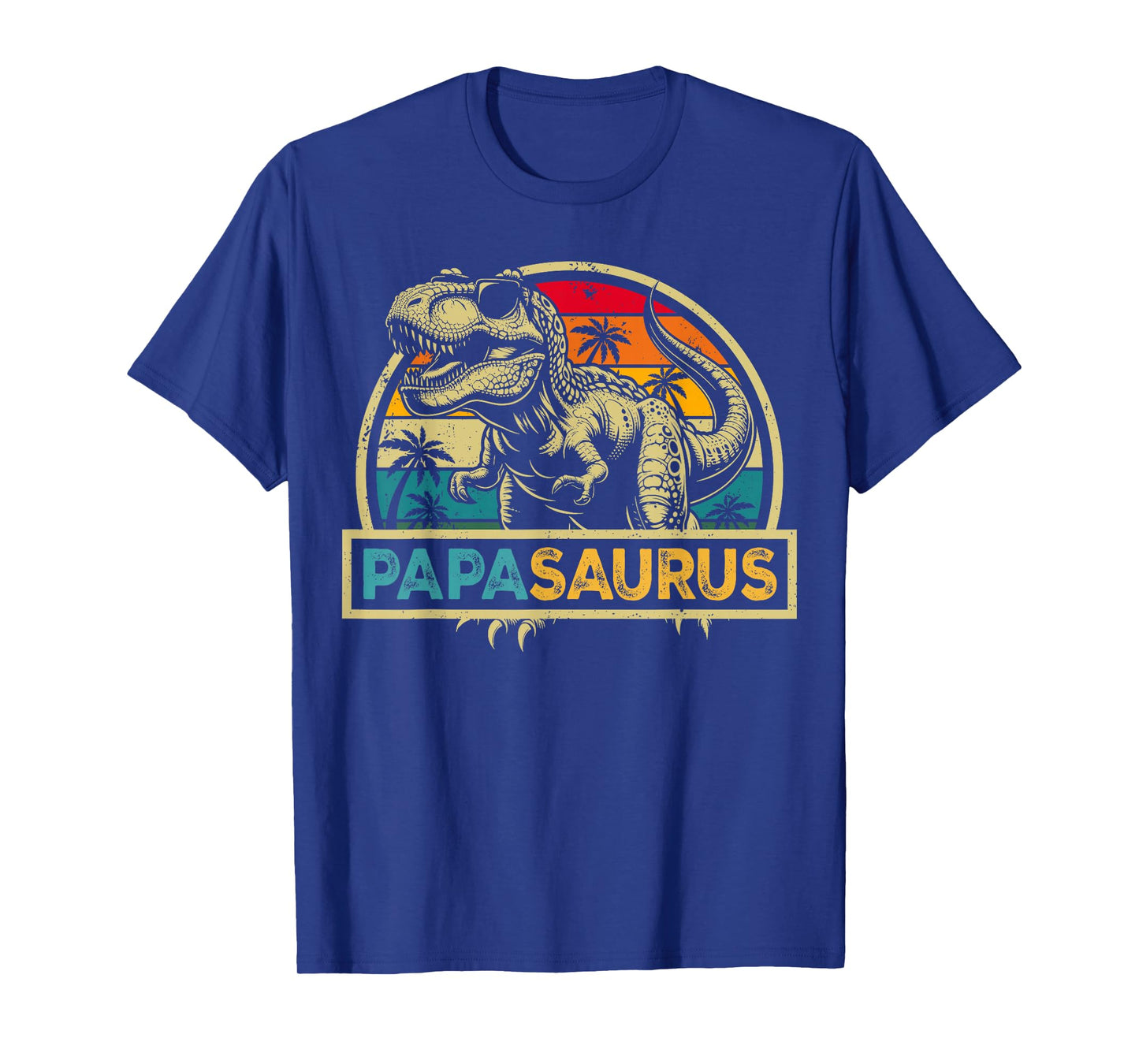 Papasaurus T Rex Dinosaur Papa Saurus Family Matching T-Shirt