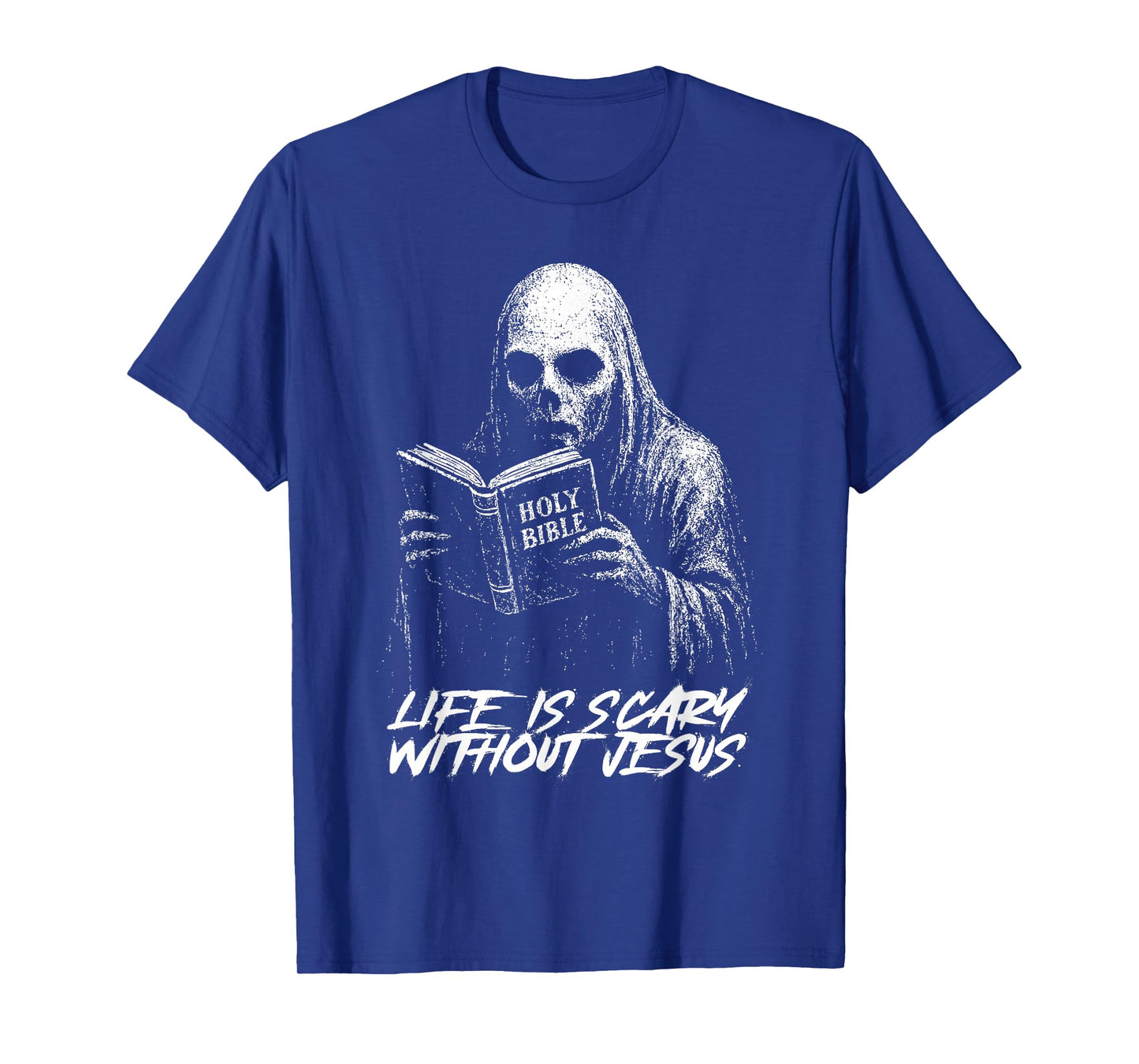 Life is Scary Without Jesus Christian Appropriate Halloween T-Shirt