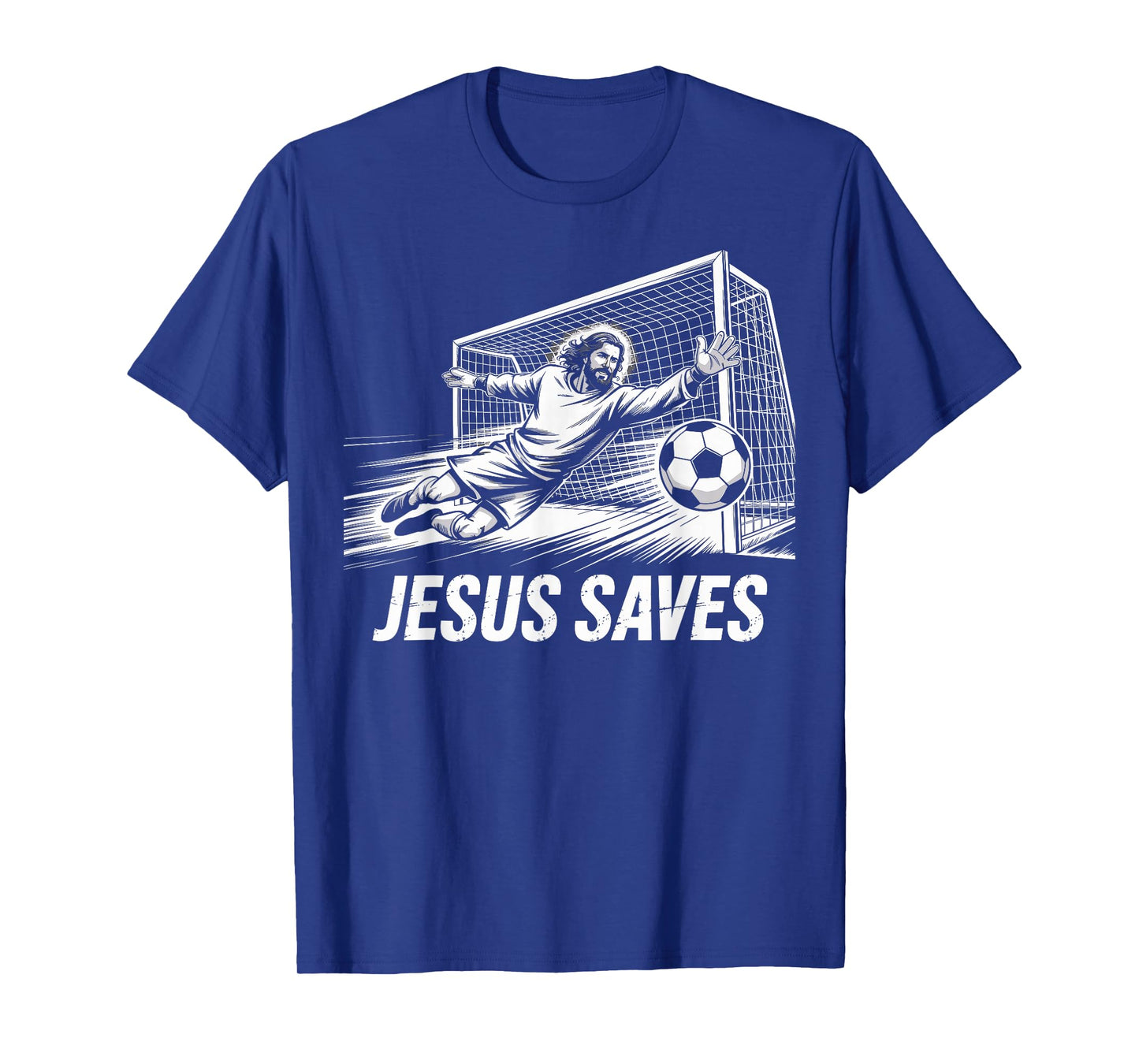 Soccer Goalie Goalkeeper Jesus Saves Christian Soccer Player T-Shirt