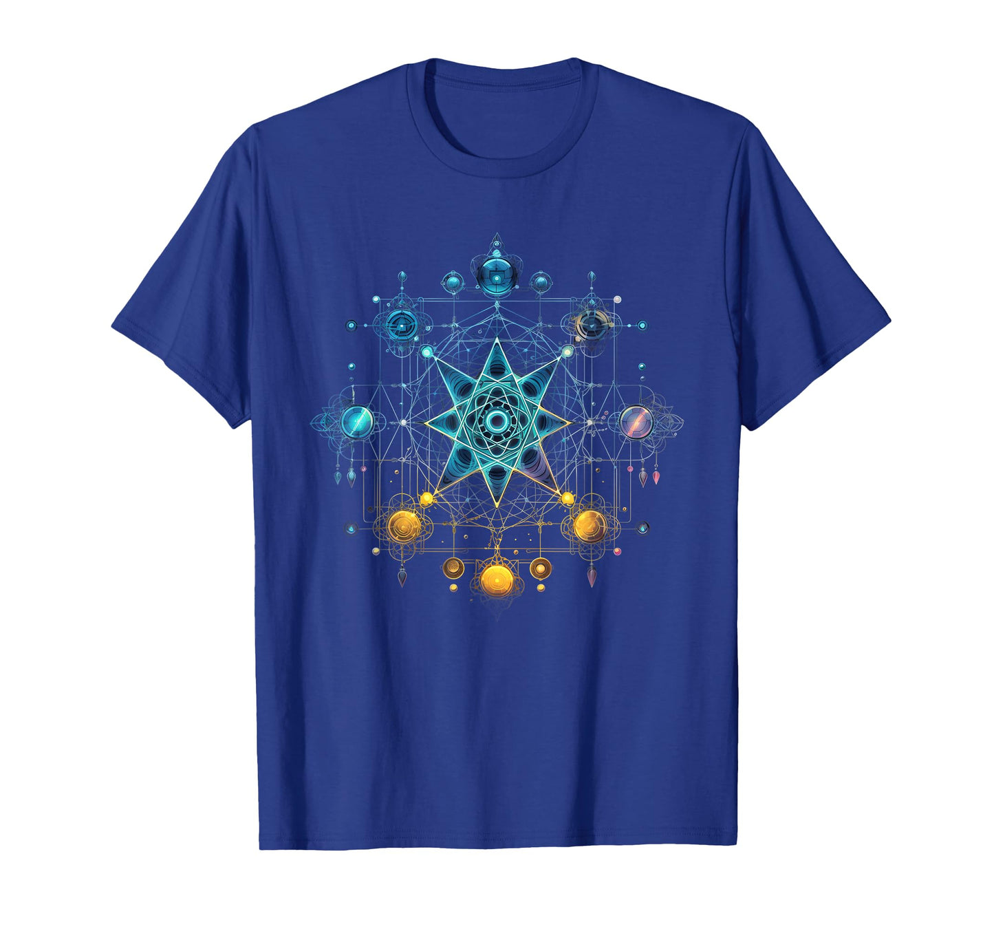 Sacred Geometry Flower of Life Metatron's Cube T-Shirt