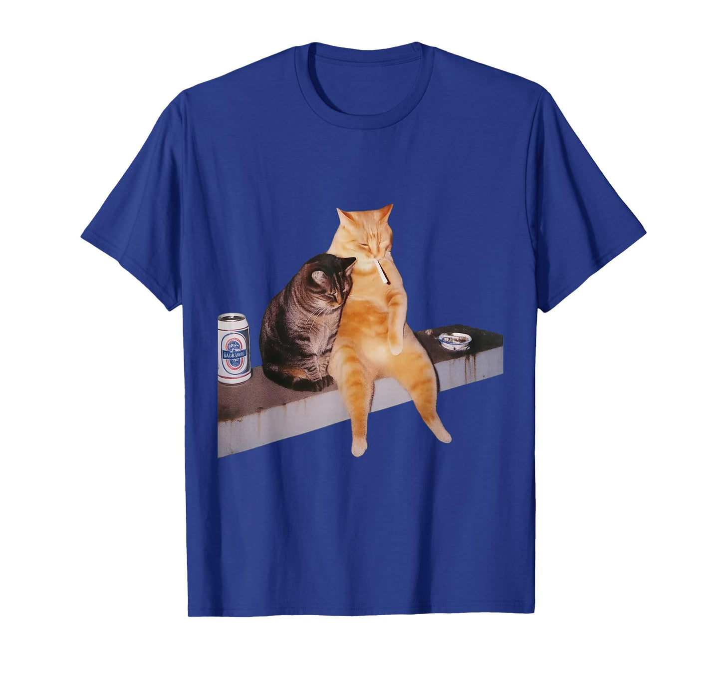 Cat Meme Cat Smoking Cigarette T-Shirt
