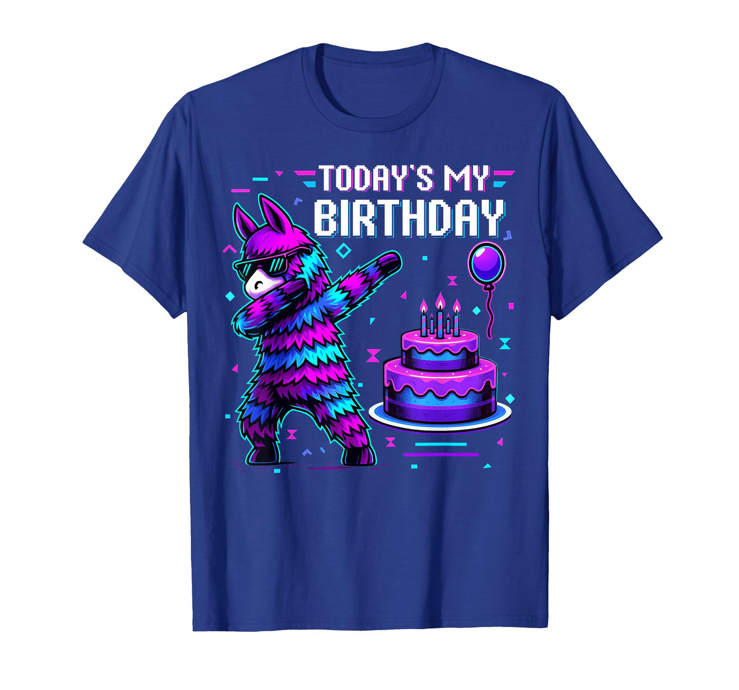 Todays My Birthday Llama Pinata Birthday Party Boy Girl Bday T-Shirt