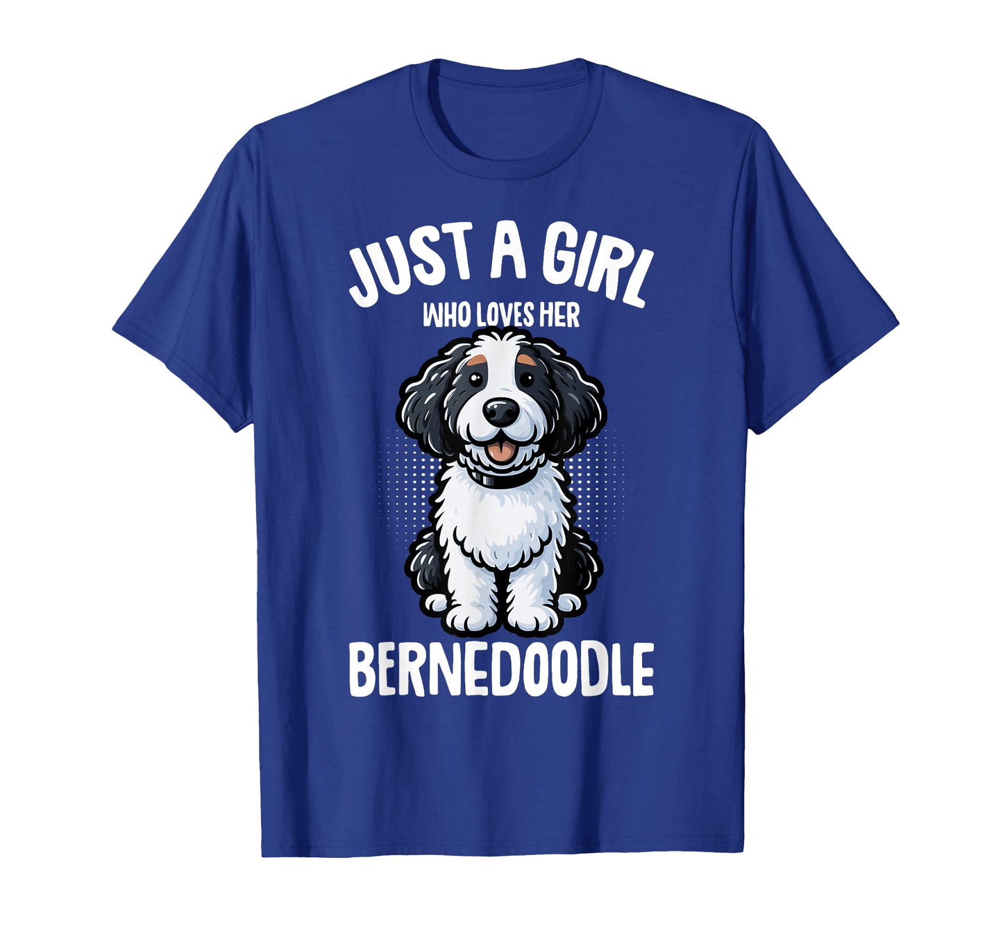 Just a Girl Who Loves Her Bernedoodle Dog Kids T-Shirt