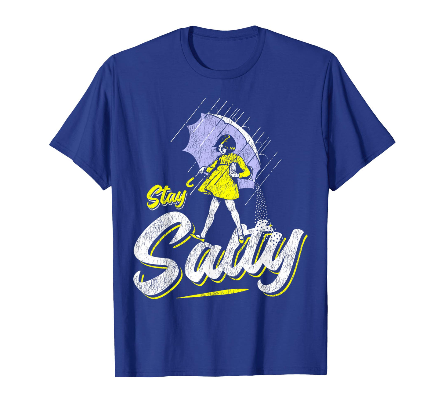 Vintage Salty Meme All These Flavors Girl holding Umbrella T-Shirt