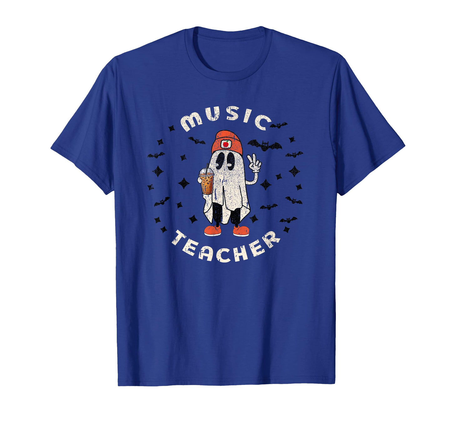 Music Teacher Halloween Piano Educator Women Men Funny Fall T-Shirt