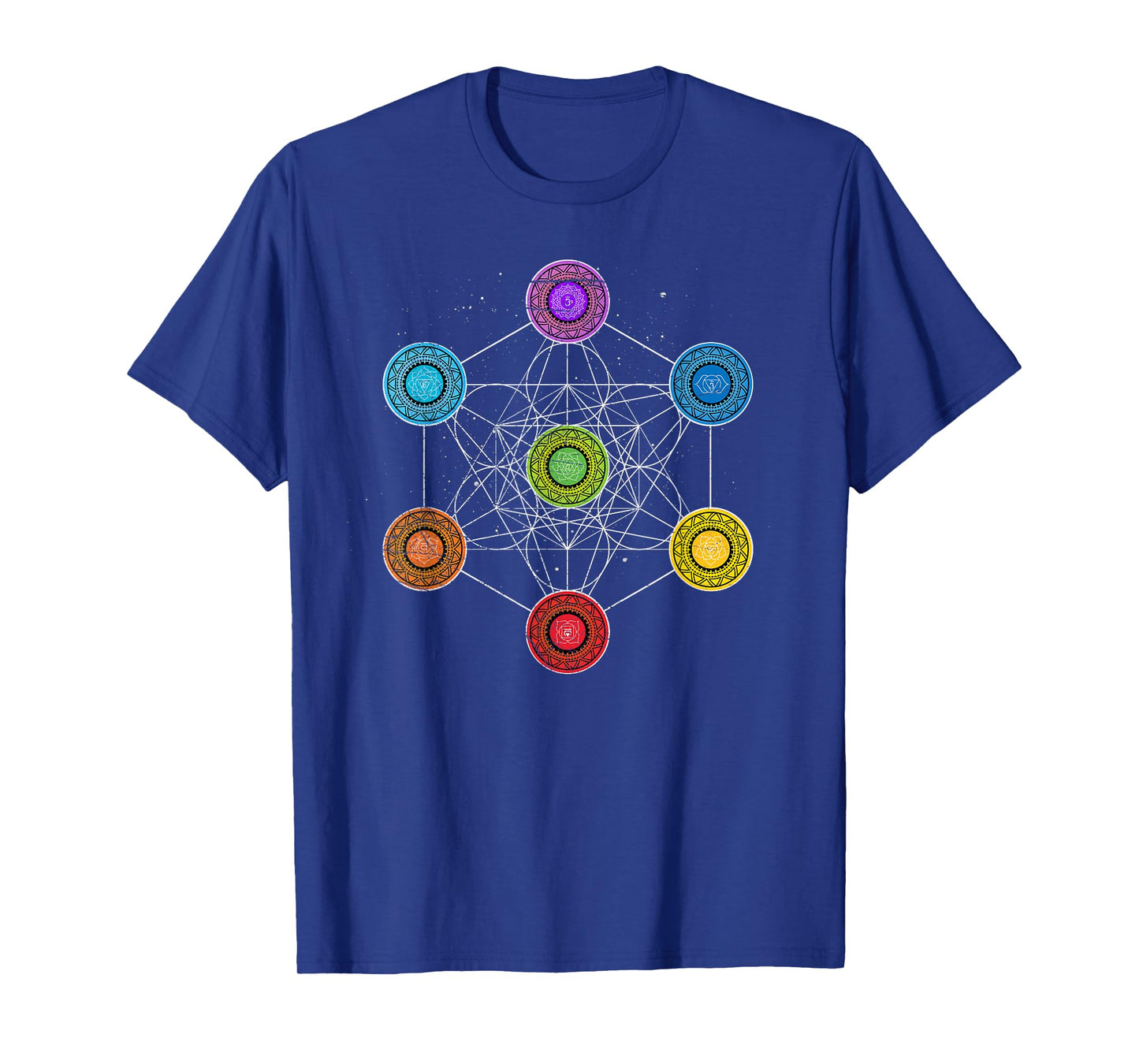 Sacred Geometry Metatrons Cube 7 Chakras - Psychedelic Shirt T-Shirt