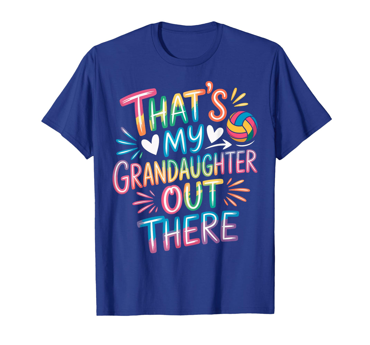 That's My Granddaughter Out There Volleyball Grandma Fan T-Shirt