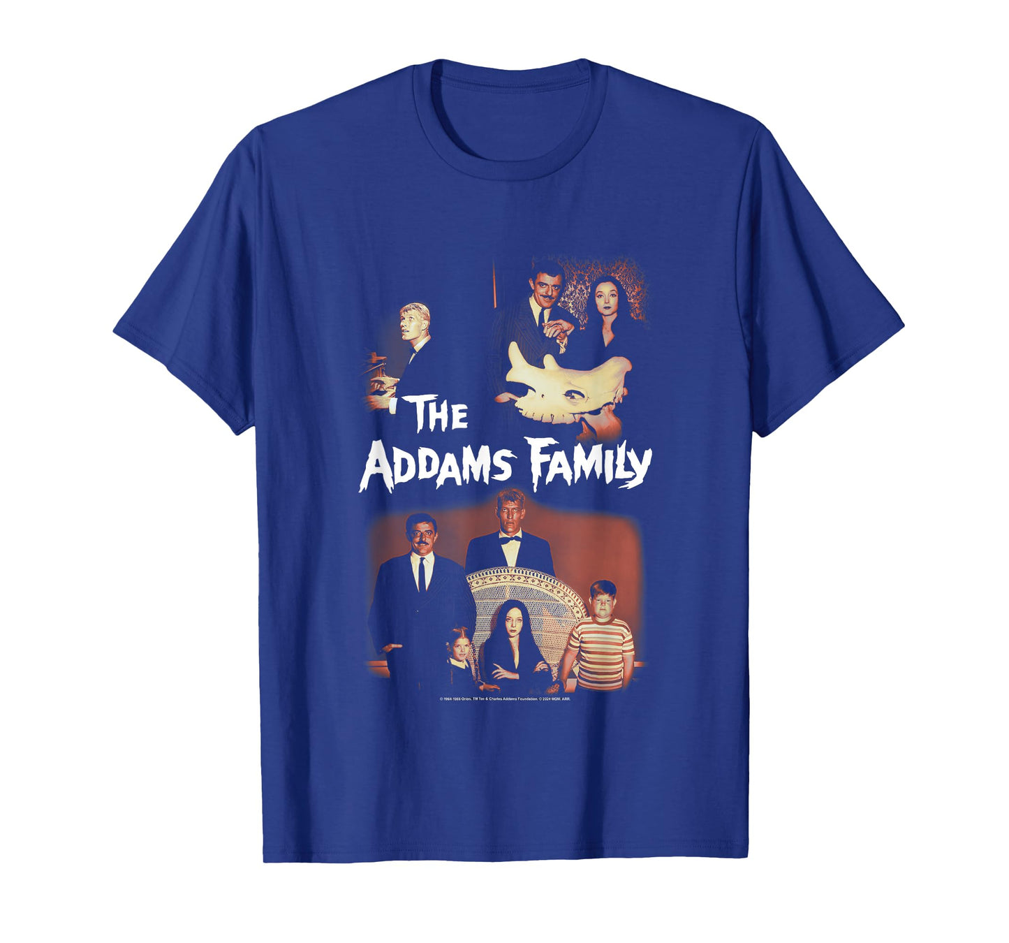The Addams Family Vintage Split Panel Family Portraits T-Shirt