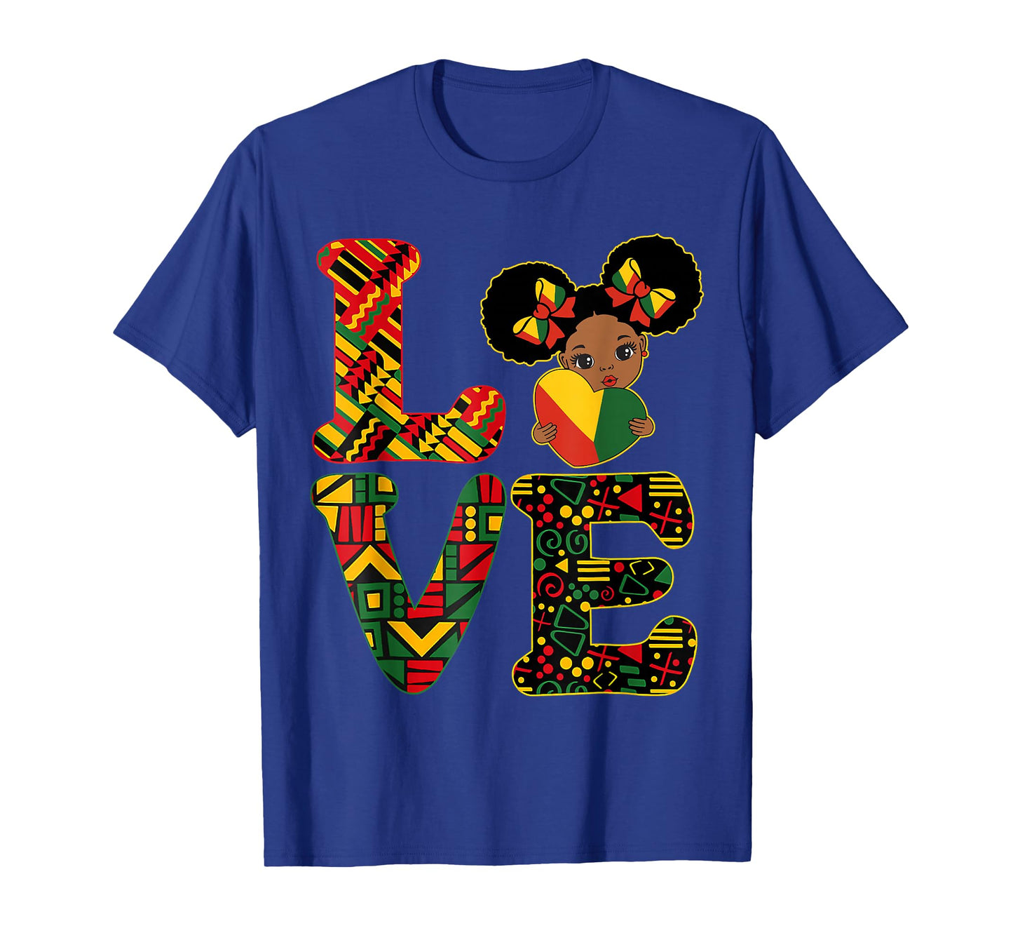 LOVE Black History Month Strong African Toddler Girls T-Shirt