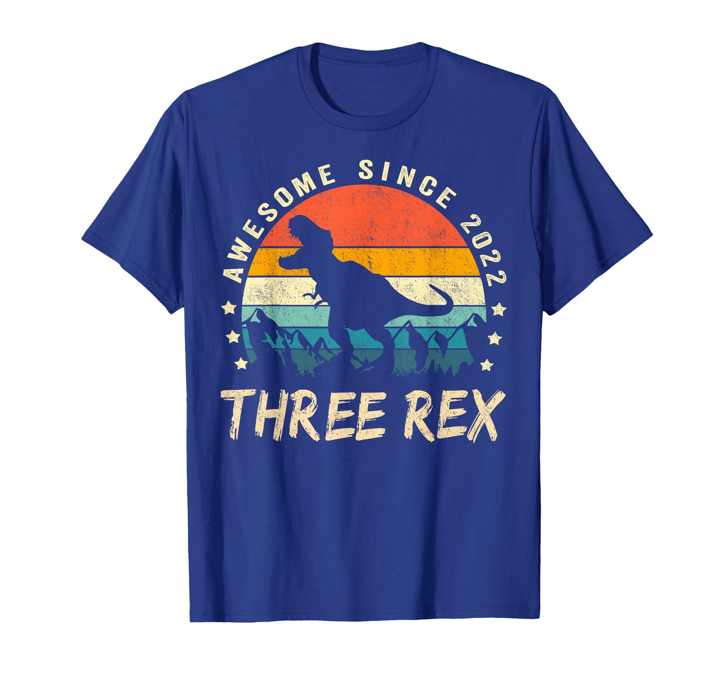 Three Rex 3rd Birthday Shirt Third Dinosaur 3 Year Old T-Shirt