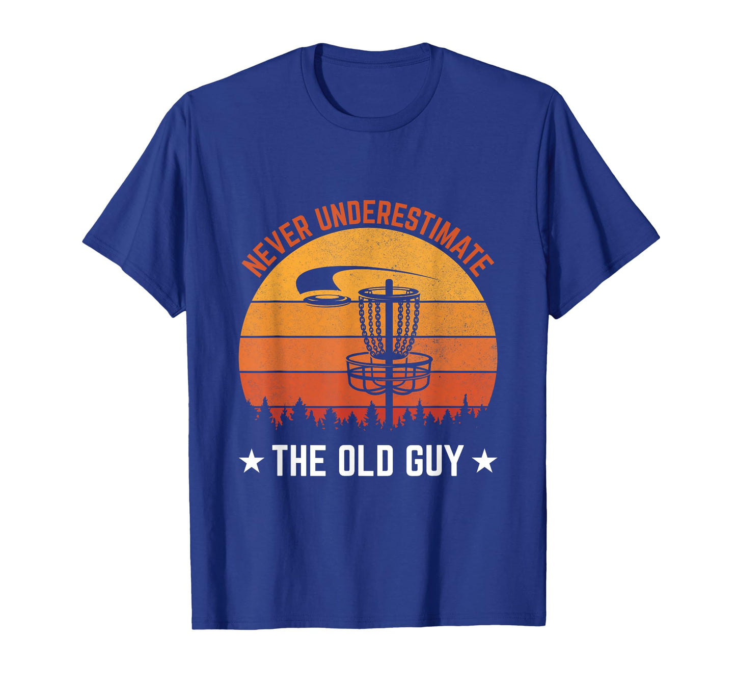 Old Guy Disc Golf Design For Men Disc Golf Lover Grandpa T-Shirt