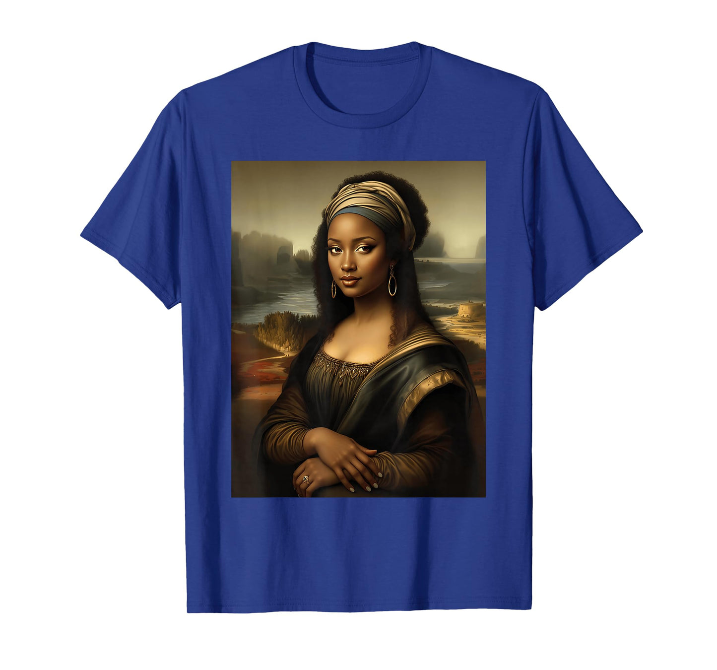 Black Mona Lisa African American Black History Month Funny T-Shirt