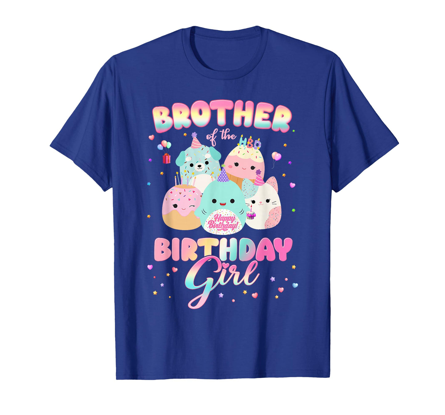 Birthday Family Squish Squad Brother Of The Birthday Girl T-Shirt