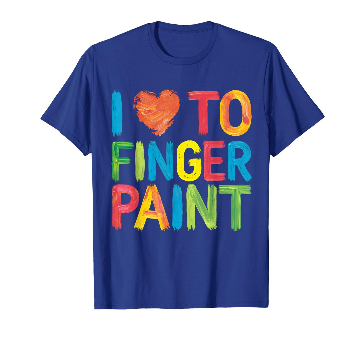 I Heart Love To Finger Paint Cute Couple Valentine T-Shirt