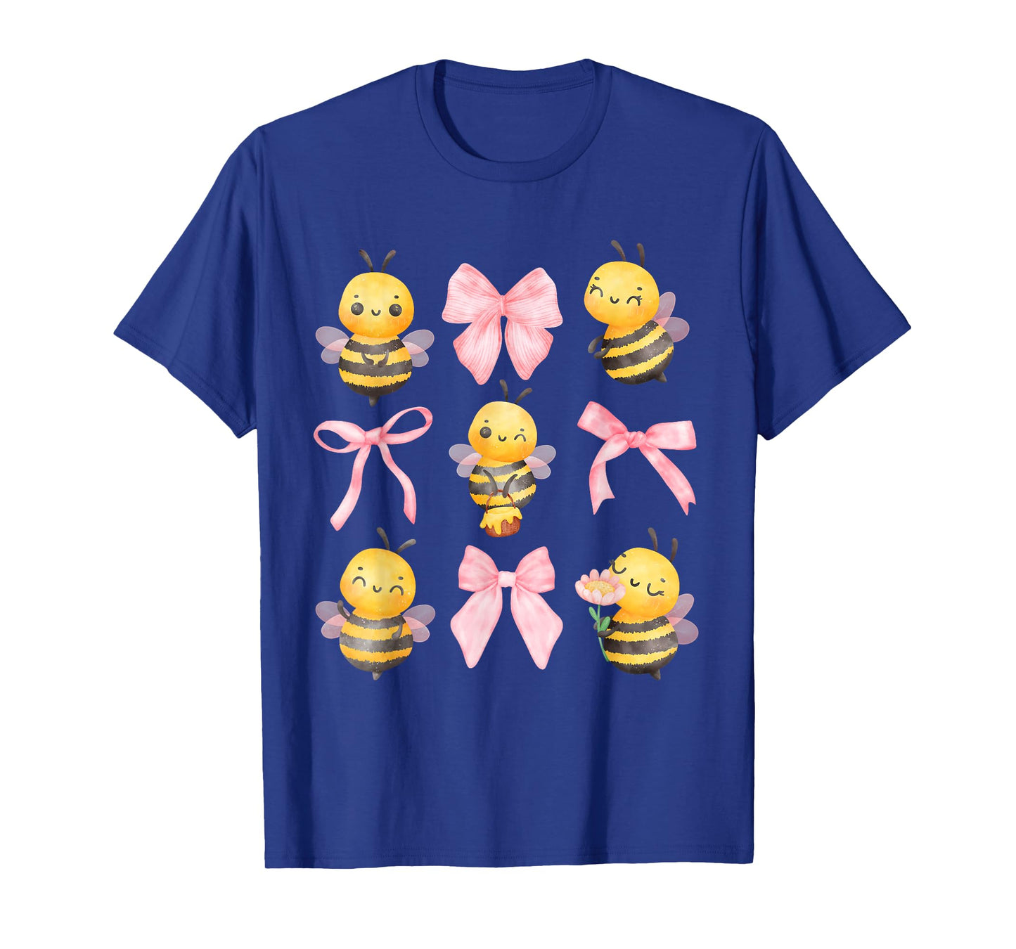 Coquette Bee Pink Bow Bumblebee Theme Birthday Girls T-Shirt