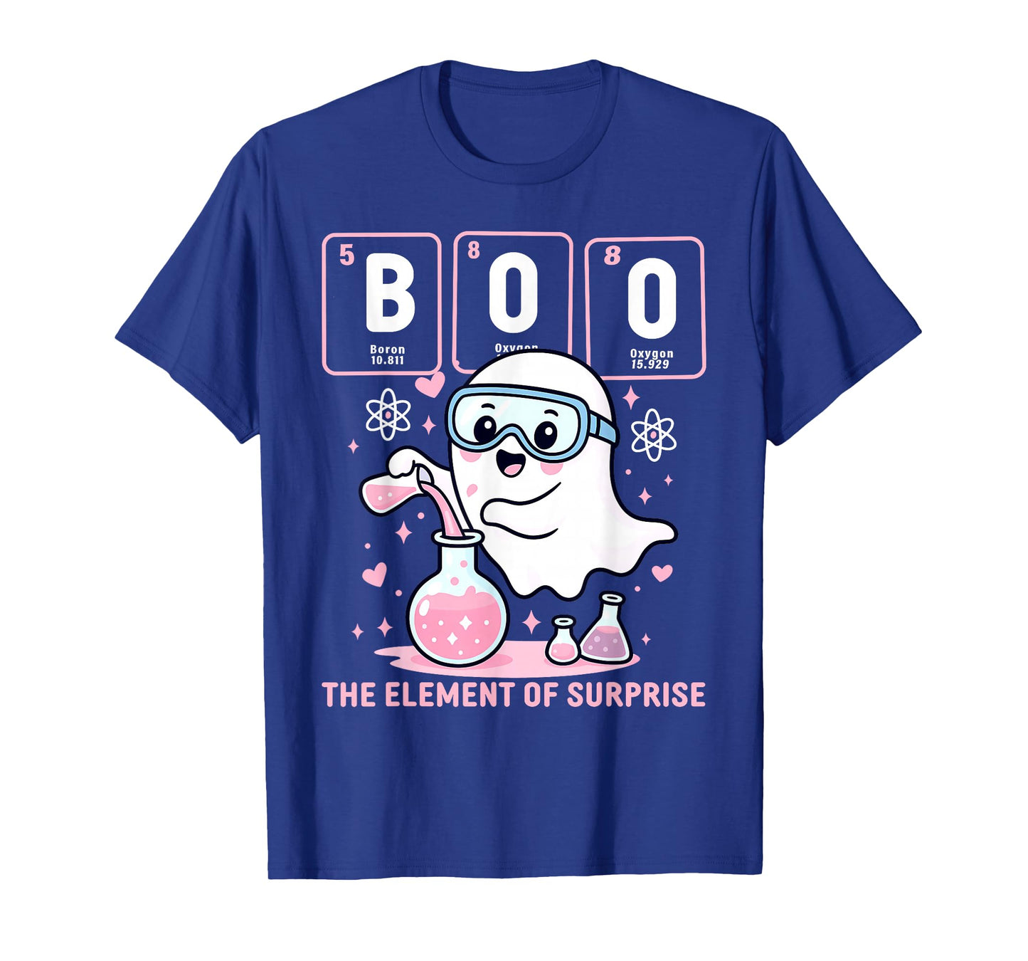 Chemistry Boo The Element of Surprise Halloween Men Women T-Shirt