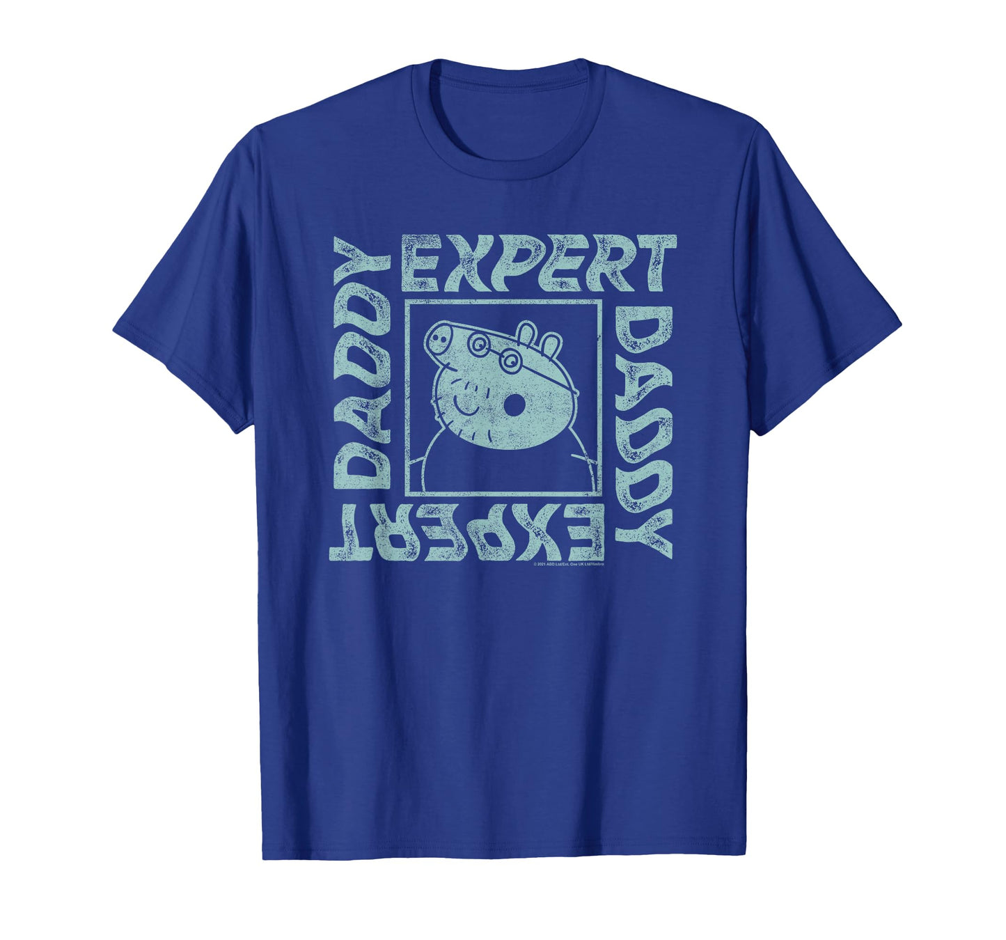 Peppa Pig Father's Day Expert Daddy Vintage Faded Box Logo T-Shirt