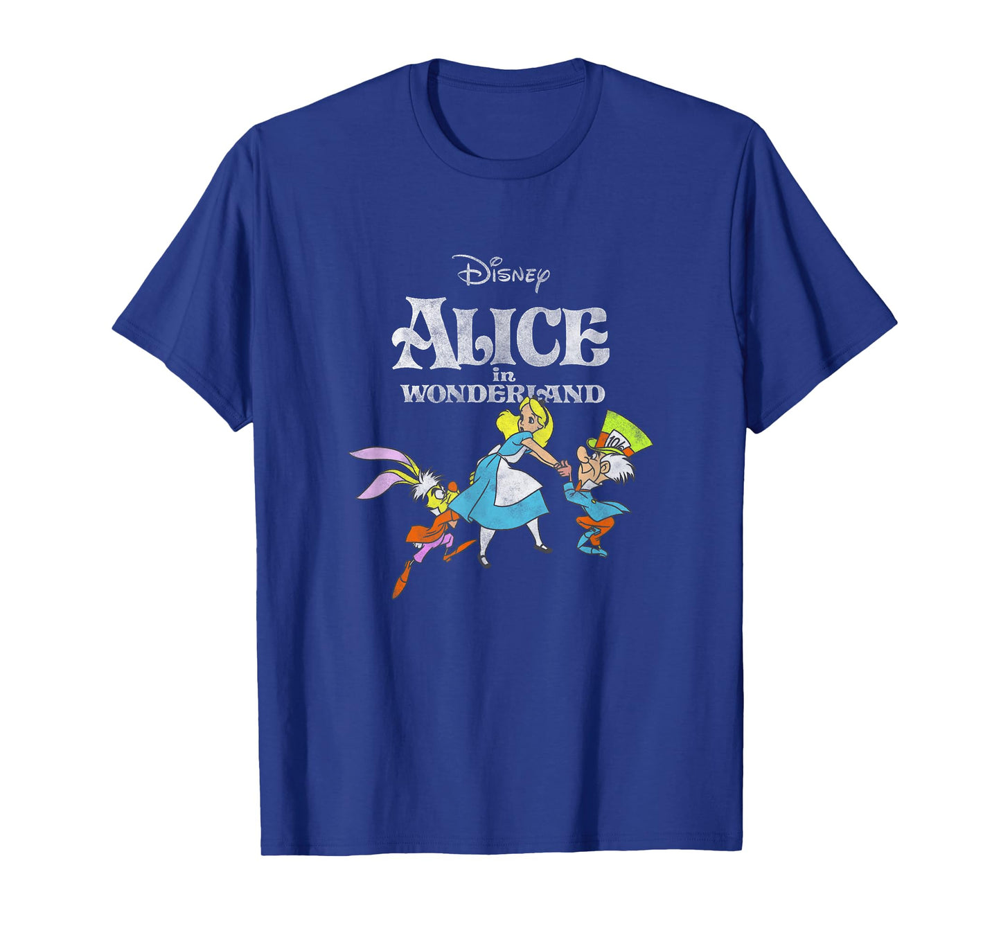 Disney Alice In Wonderland Alice Mad Hatter March Hare T-Shirt