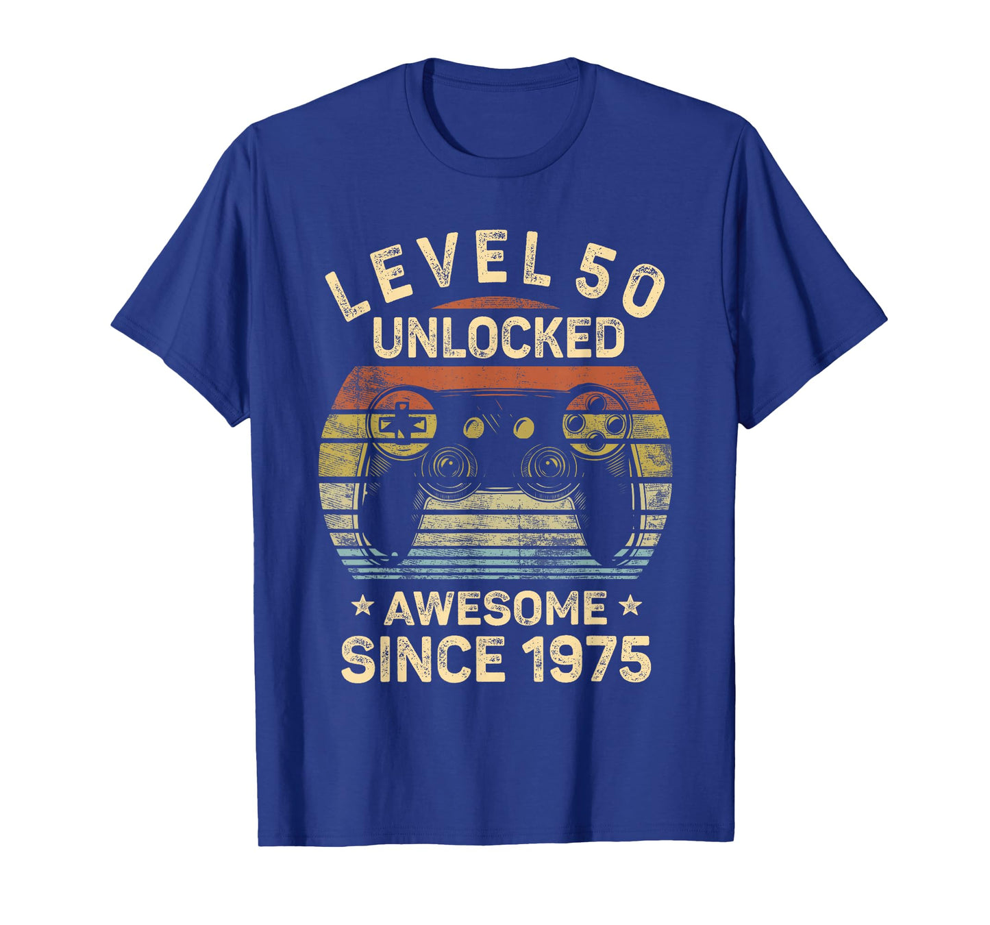 Level 50 Unlocked 50th Birthday 50 Year Old Gifts Gamer Bday T-Shirt