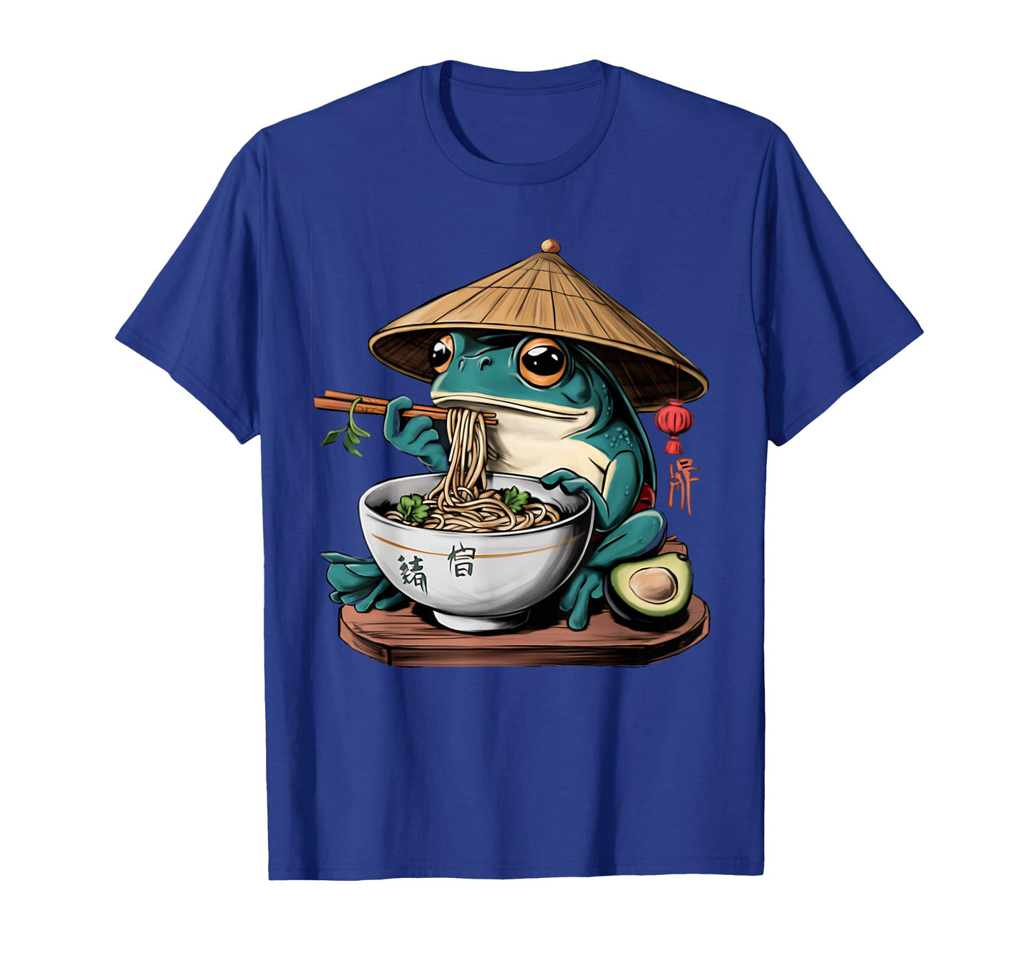 Kawaii Frog & Ramen Collection Frog Ramen Anime Unisex-Kids T-Shirt - Black, Small