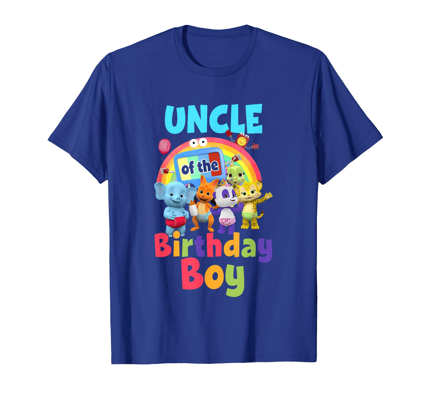 Uncle Of The Birthday Boy Family Party Decor Matching T-Shirt
