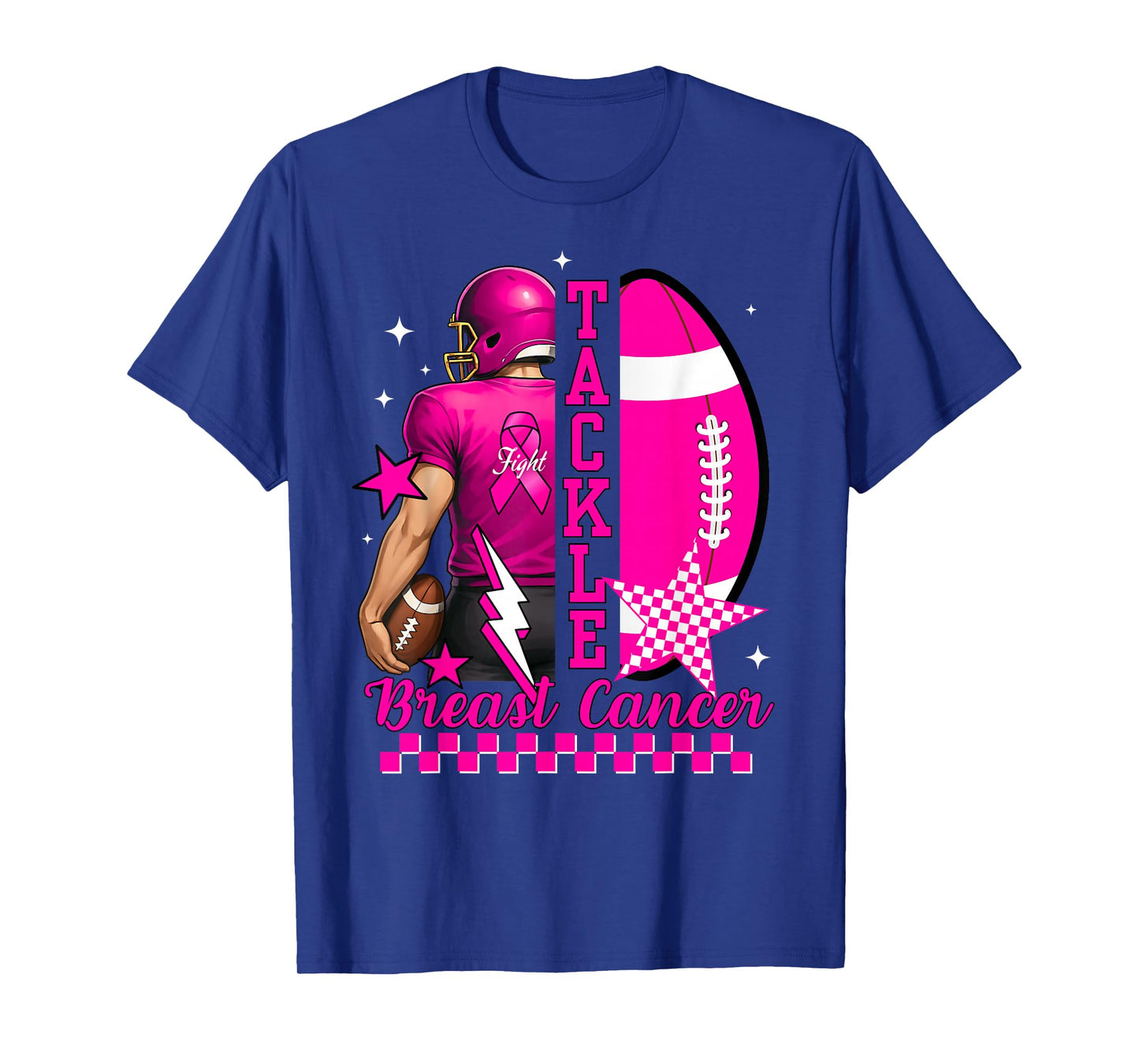 Tackle Breast Cancer Awareness American Football Men Women T-Shirt