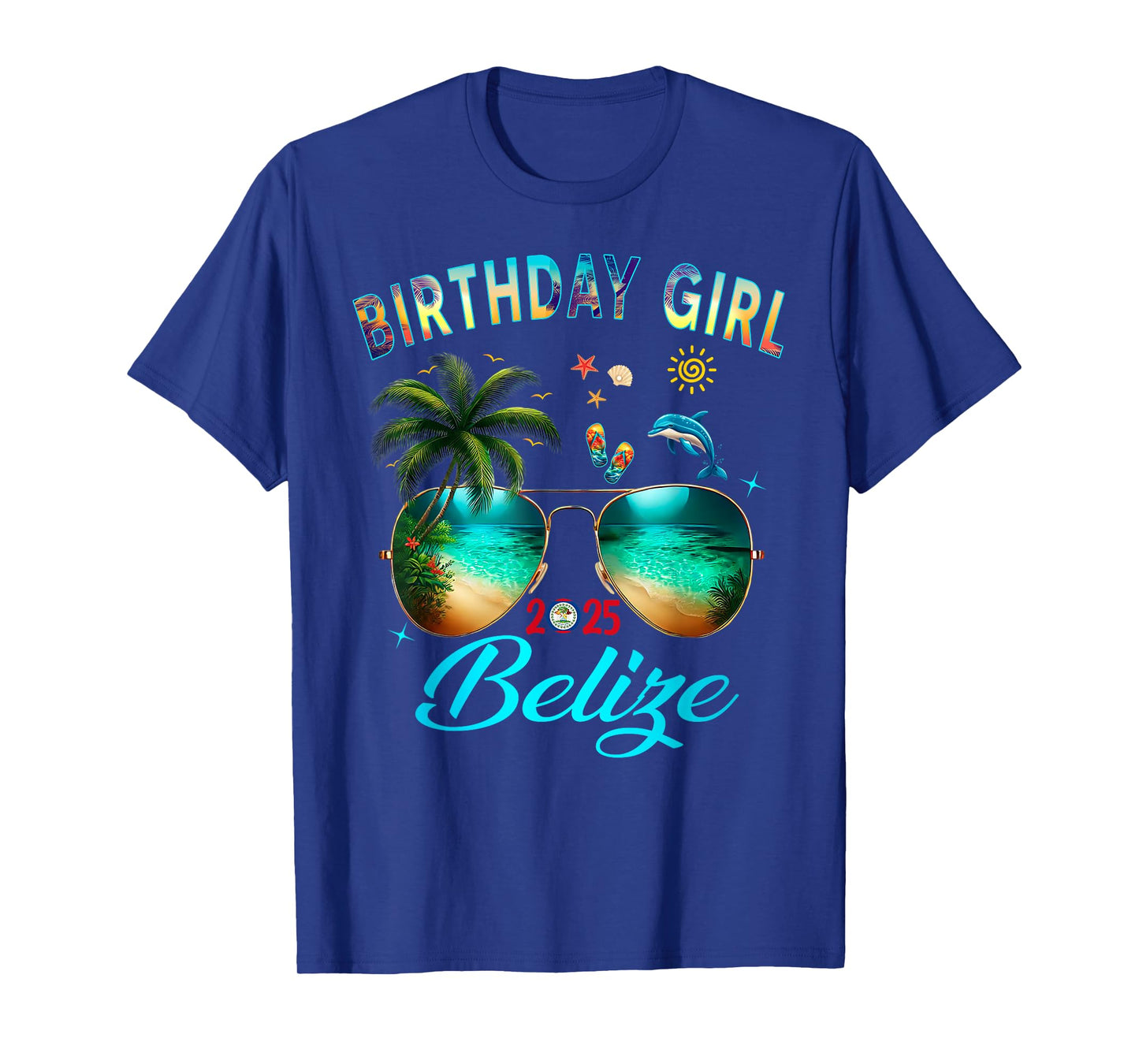 Belize Birthday Besties Trip 2025 Vacay T-Shirt
