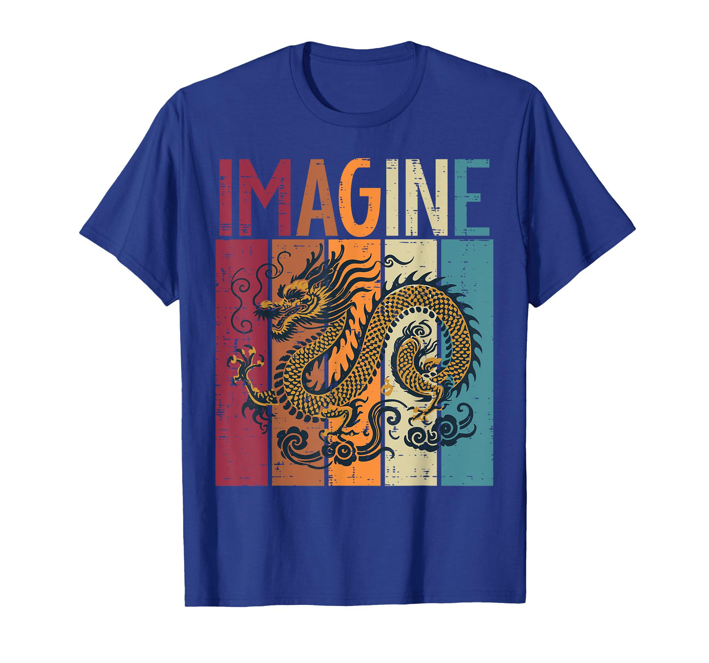 Japanese Dragon Imagine Retro Fantasy Mythical Men Women Kid T-Shirt
