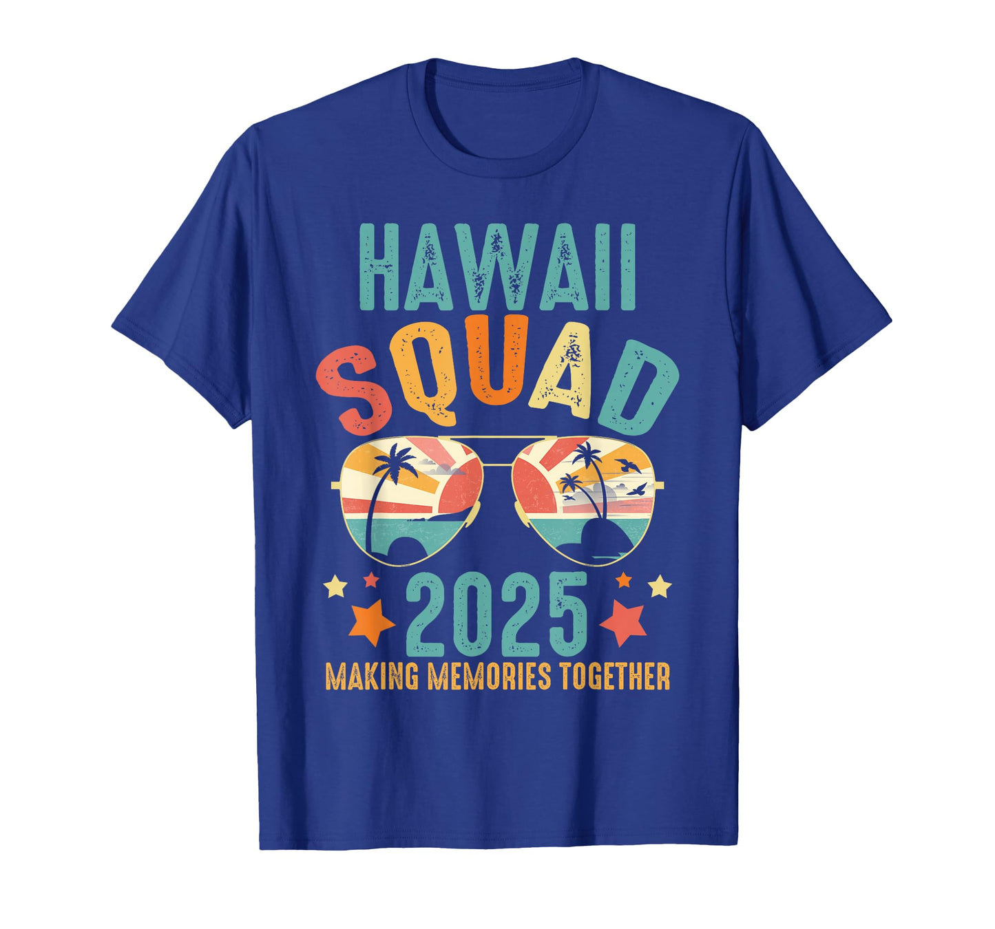 Hawaii Squad 2025 Funny Groovy Reunion Friends Trip Match T-Shirt