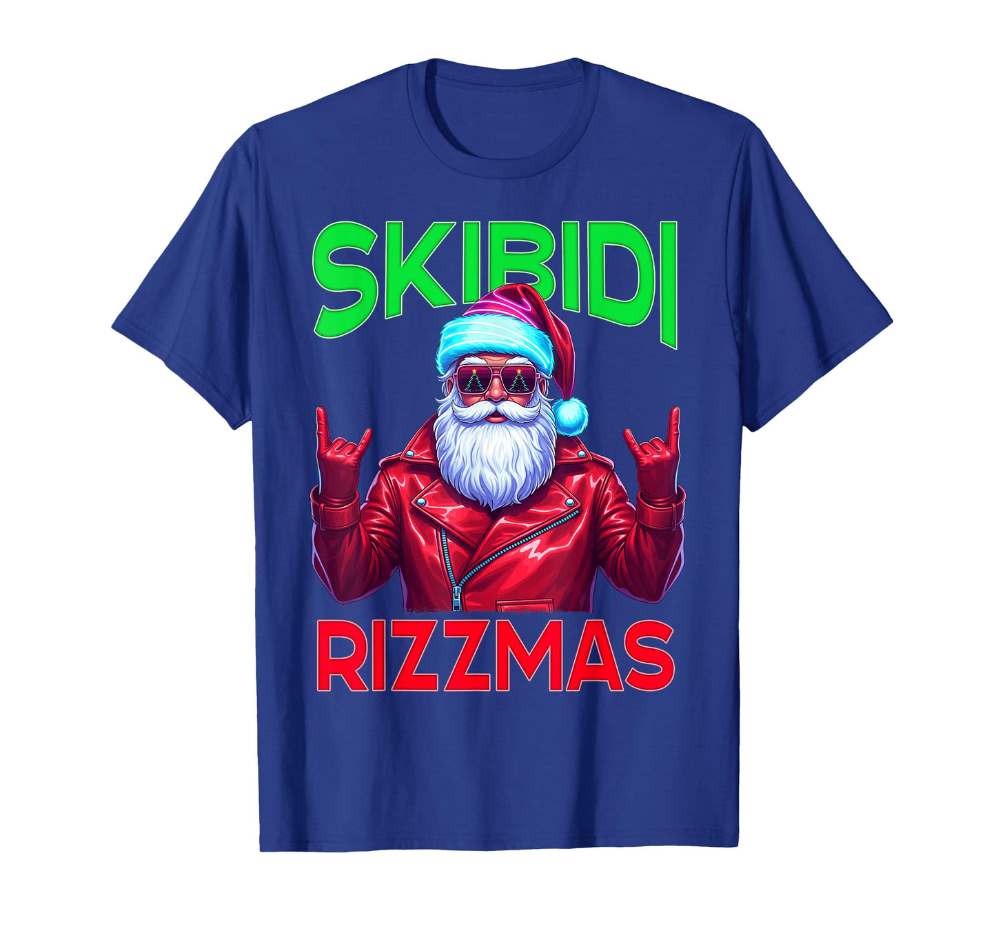 Skibidi Rizzmas Christmas Rizz Santa Claus Charisma Kid Cool T-Shirt