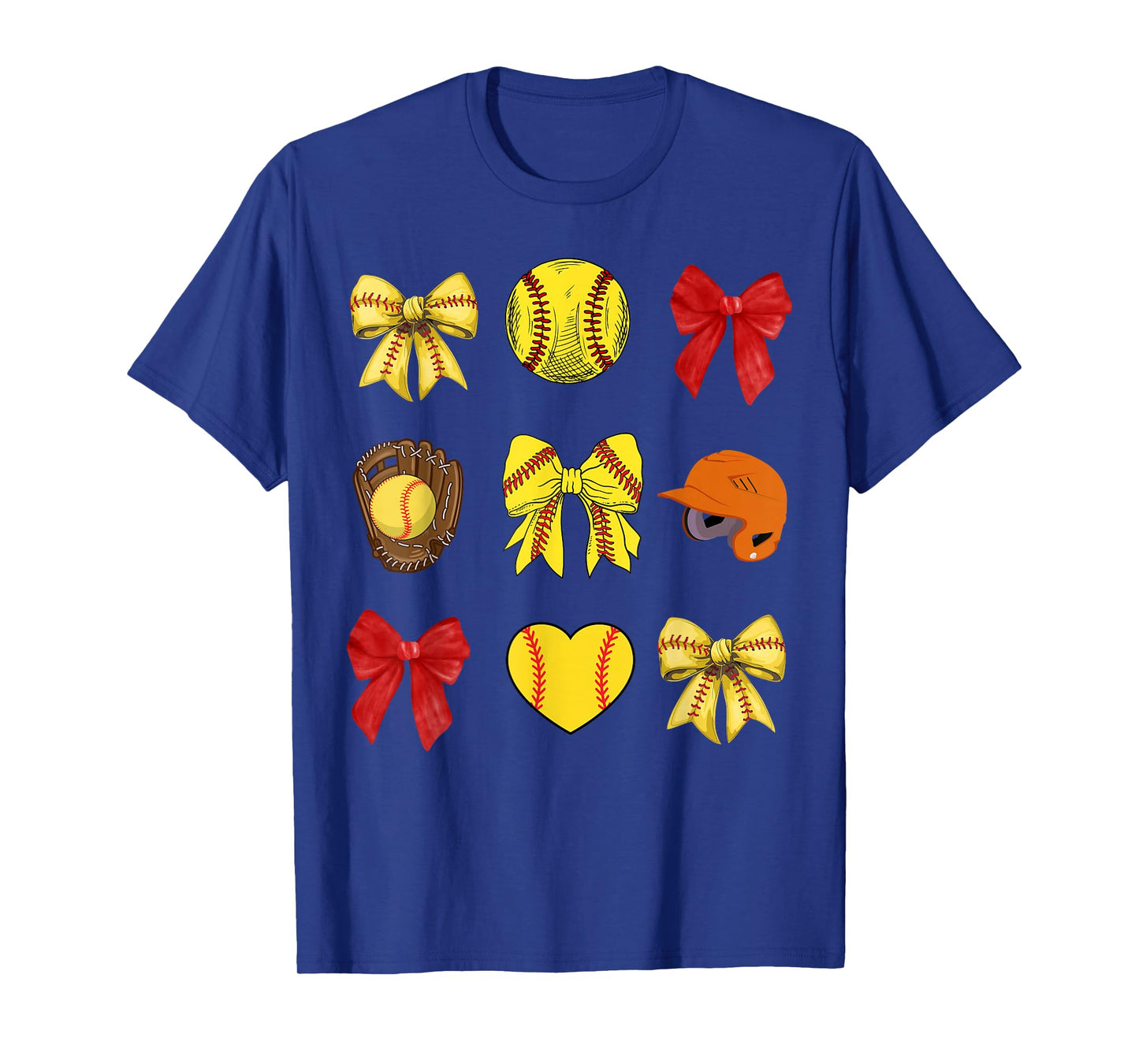 Softball Coquette Bow Softball Mama Softball Mom Mothers Day T-Shirt