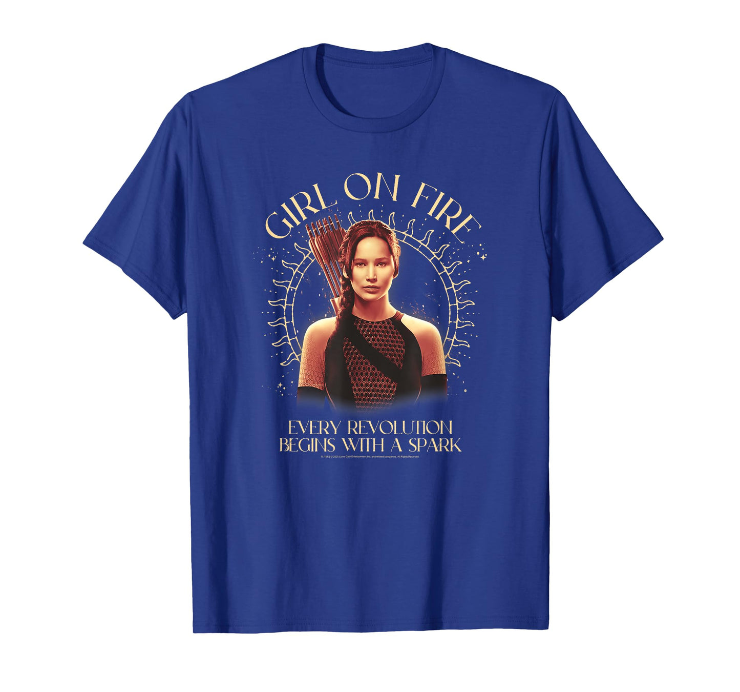 The Hunger Games Girl on Fire Celestial Tarot Movie T-Shirt