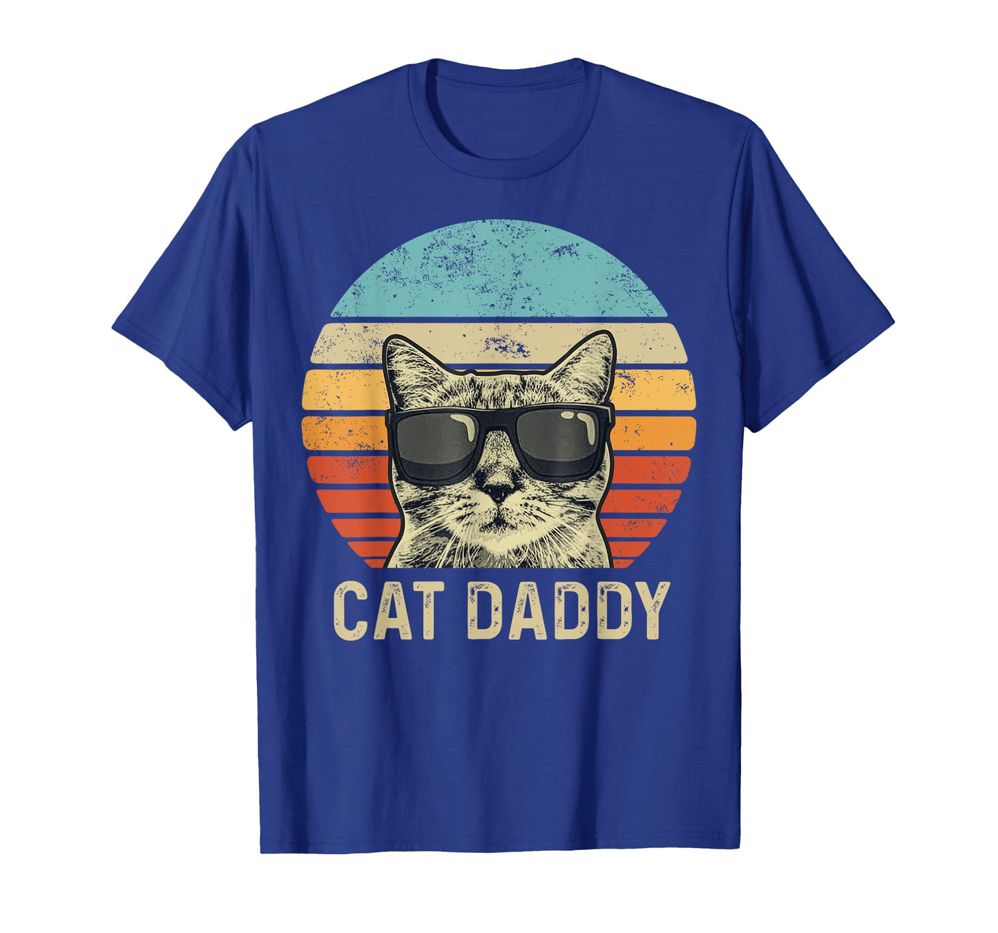 Cat Daddy Retro Cat Sunglasses Cool Cat Dad Gift Fathers Day T-Shirt for Men Women Girls Kids