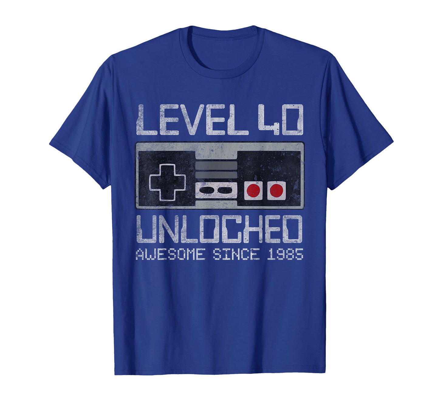 Level 40 Unlocked 40th Birthday 40 Year Old Video Gamer Men T-Shirt
