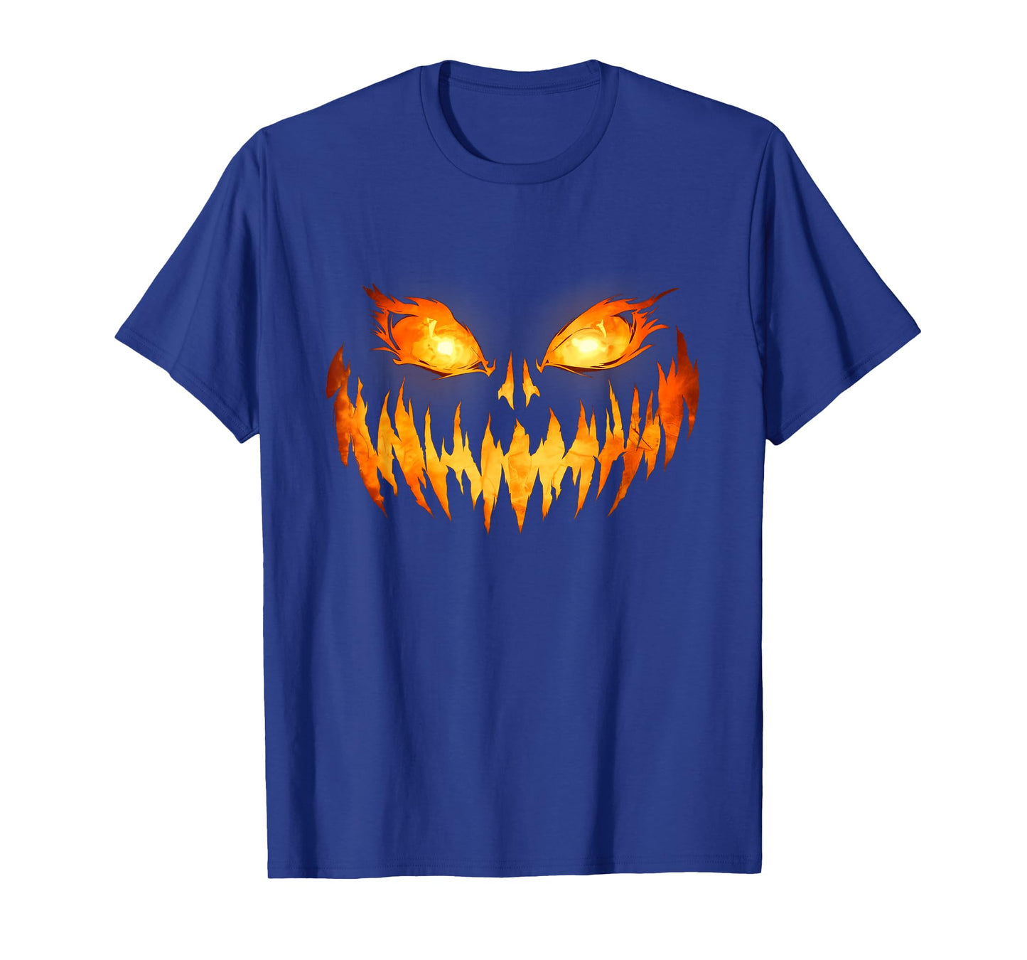Scary Spooky Jack O Lantern Face Pumpkin Halloween Men Boys T-Shirt